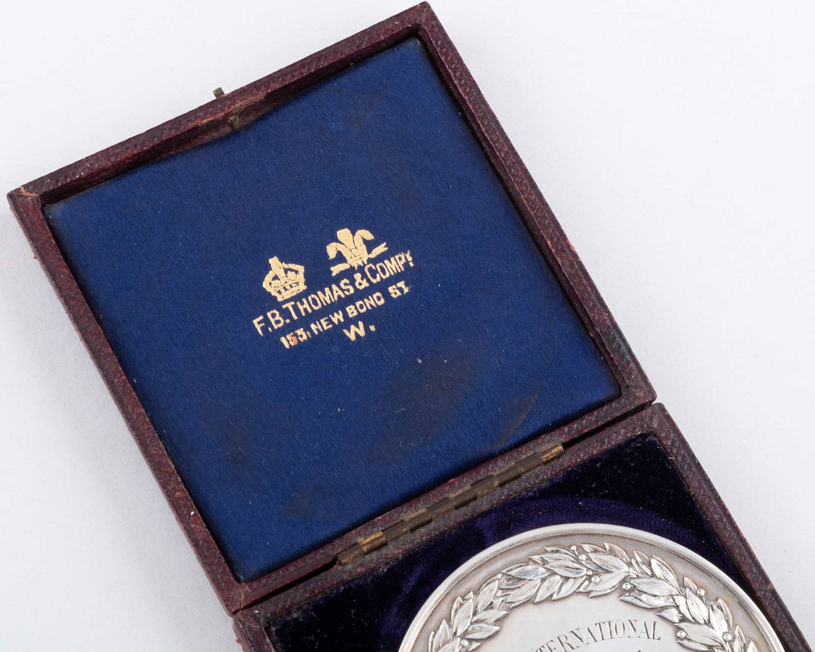 A white-metal Societe de Sport De L'Ile de Puteaux Lawn Tennis medal - 5