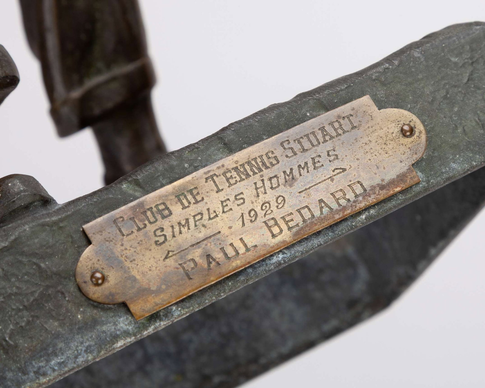A pair of matched, very detailed possibly from the 1920s showing a male and female player - 10