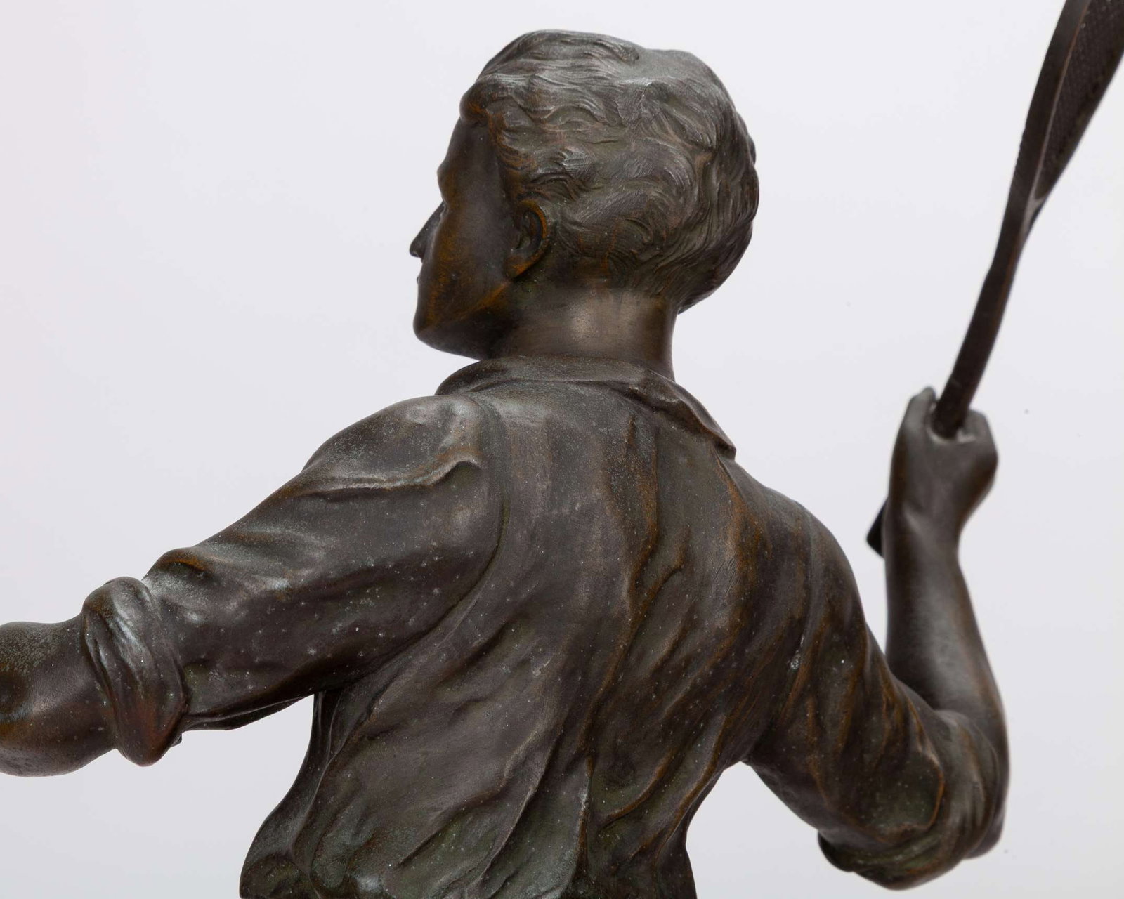 A pair of matched, very detailed possibly from the 1920s showing a male and female player - 4