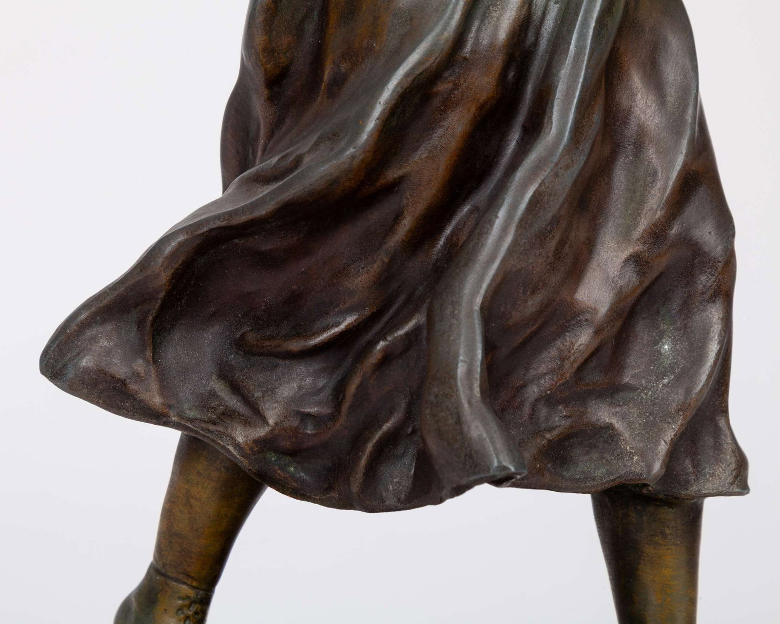 A pair of matched, very detailed possibly from the 1920s showing a male and female player - 7