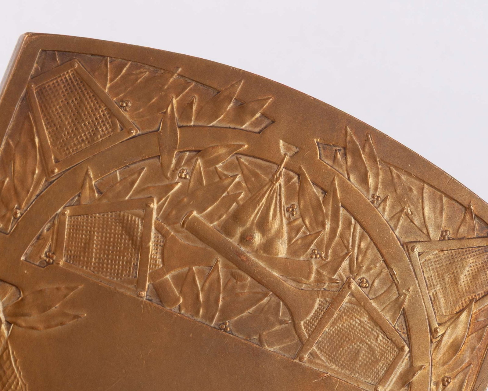 Rene-Adrien Baudichon, a French bronze tennis plaque - 4