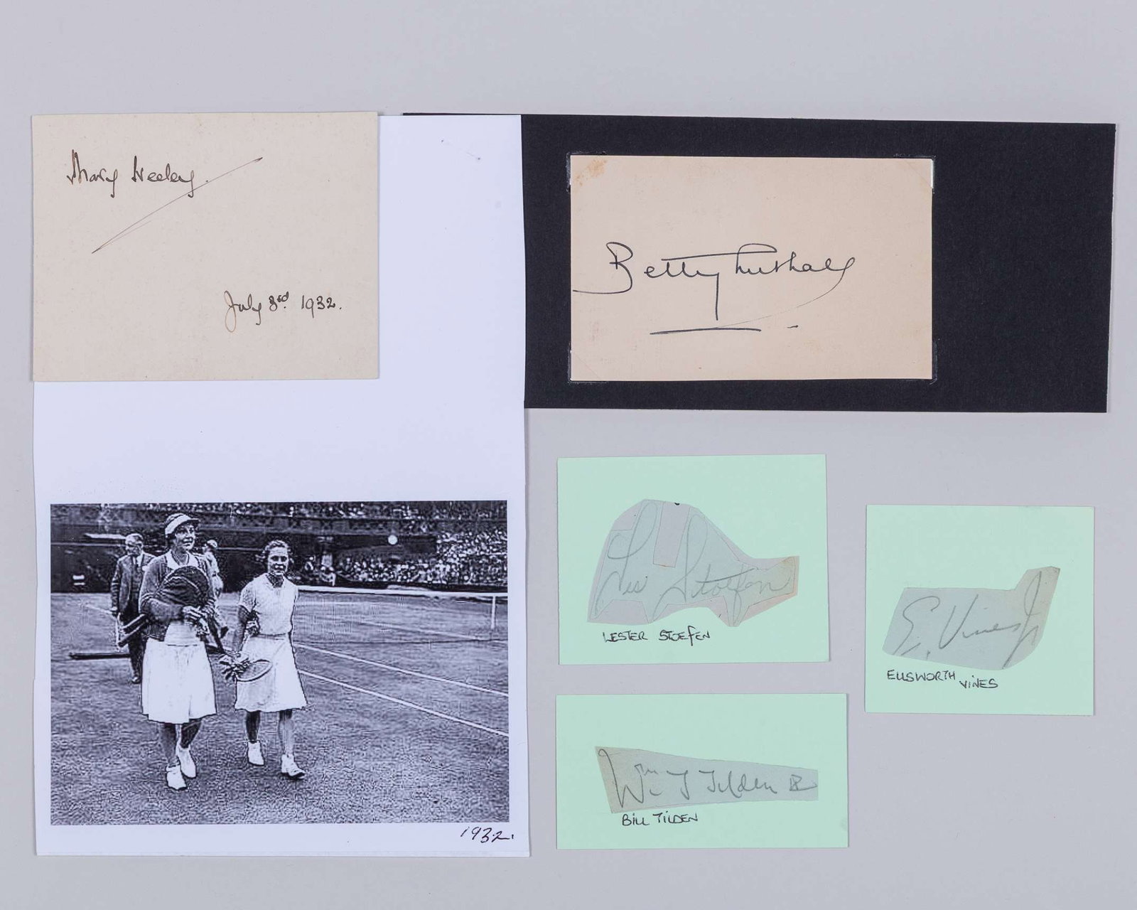 1932 Wimbledon autographed centre court ticket, 29th June 1932 - 3