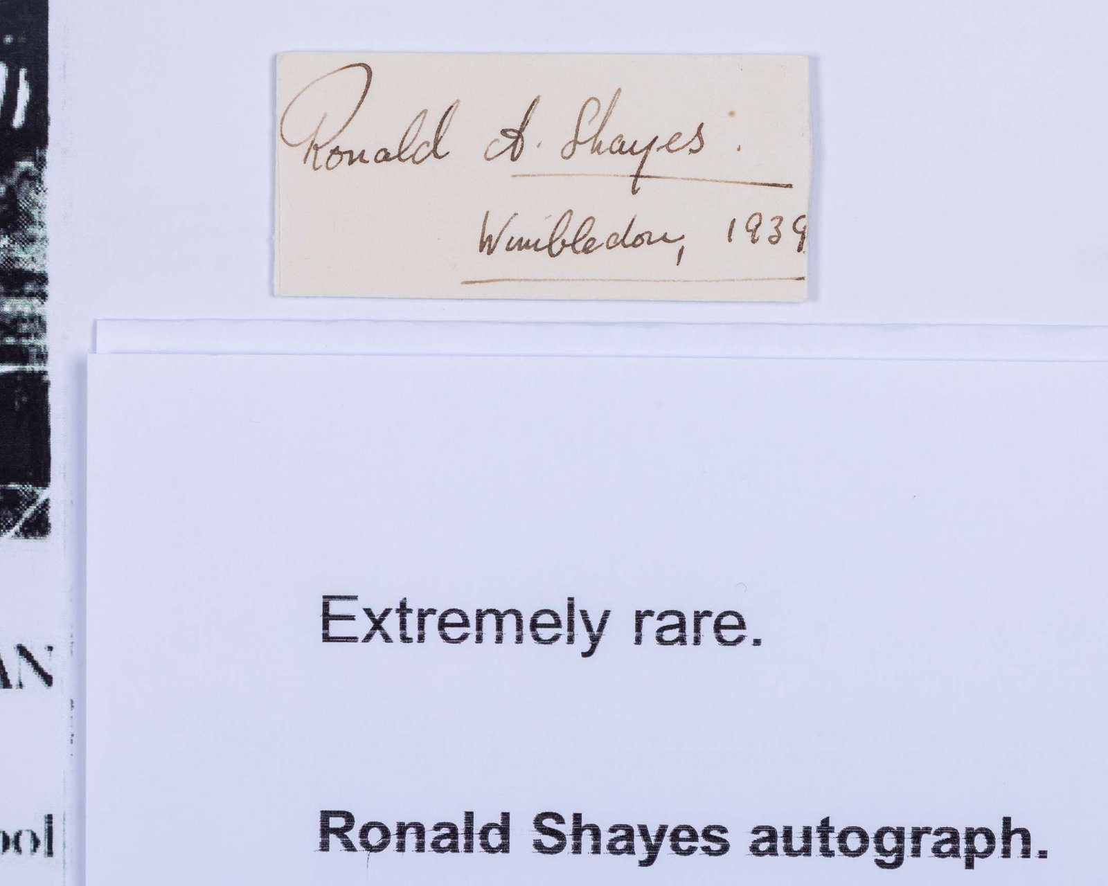 1932 Wimbledon autographed centre court ticket, 29th June 1932 - 6
