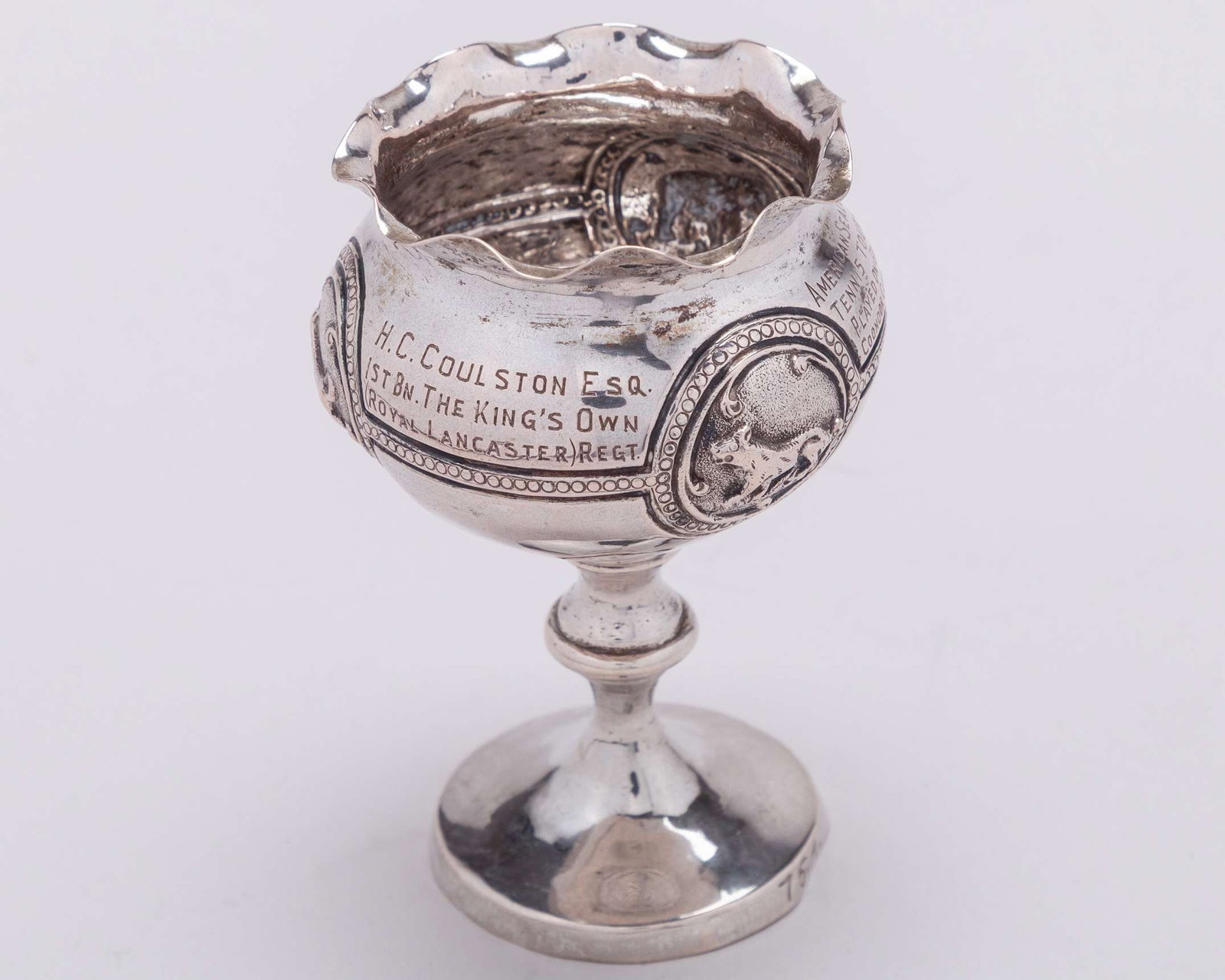 White-metal Carters Tested Seeds Raynes Park 1927 trophy - 7