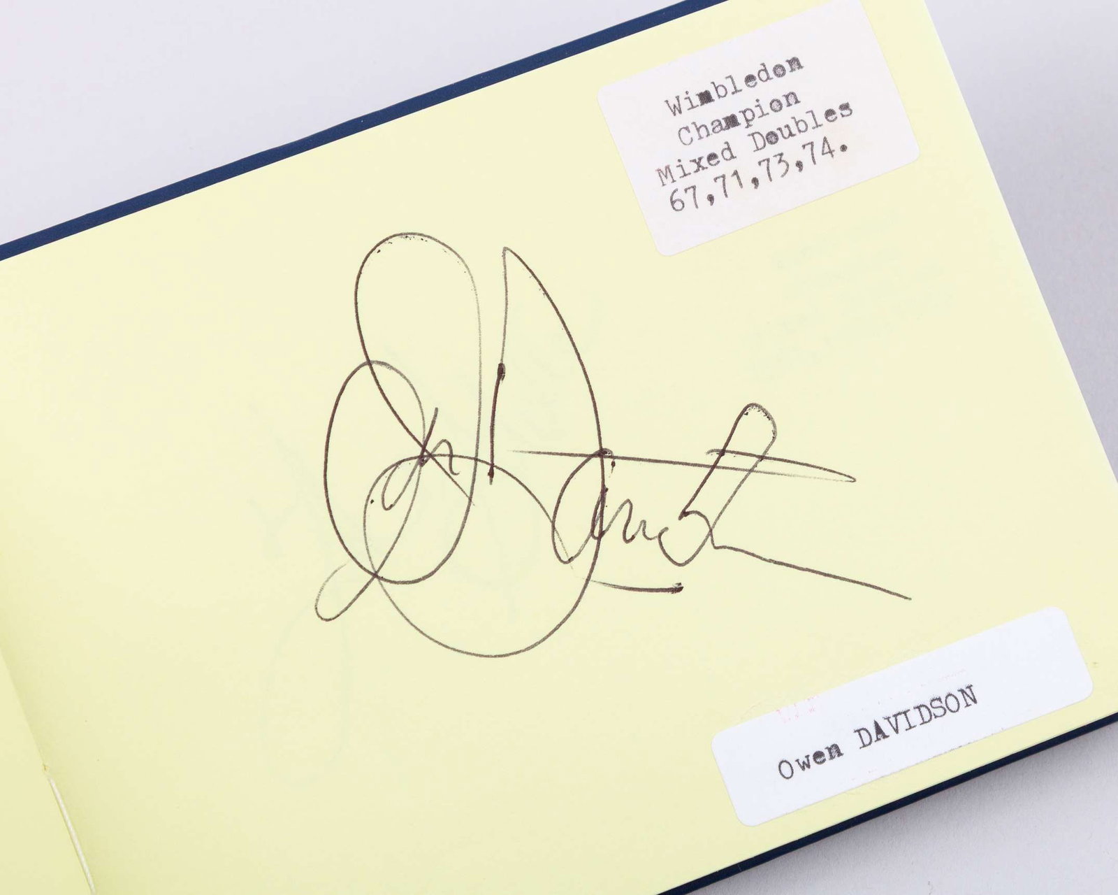 A tennis autograph album, 63 pages - 7