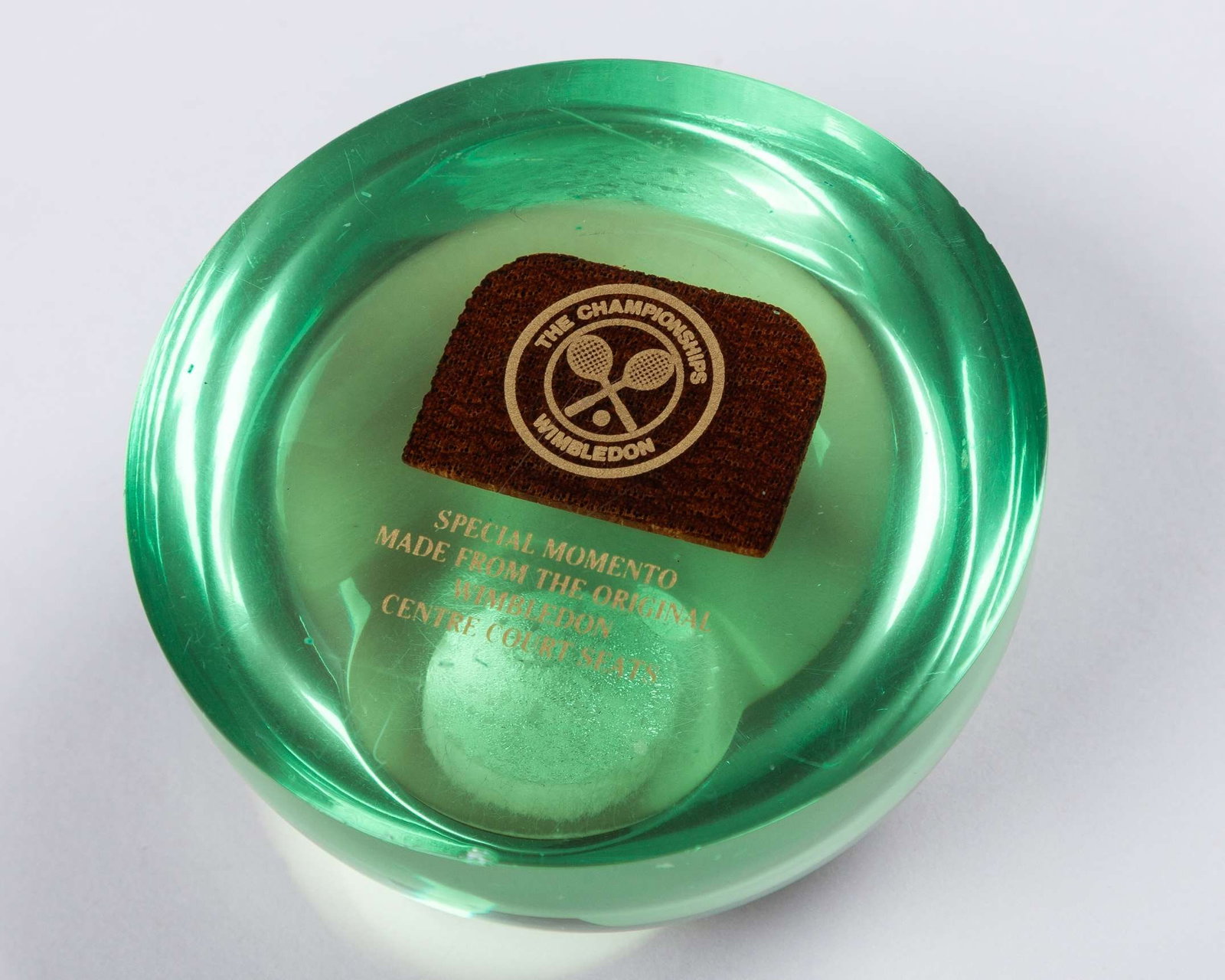 A copper dish commemorating the Coronation Championships at Wimbledon in 1953 - 5