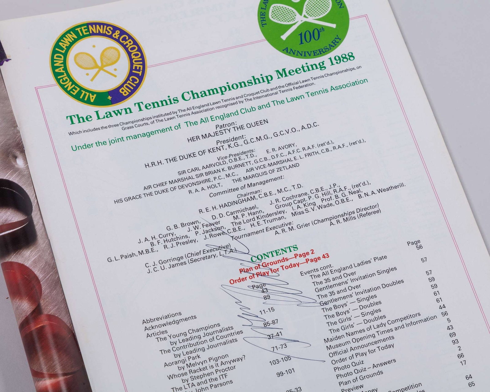 The Peter Jackson CBE Tennis Archive  - 2