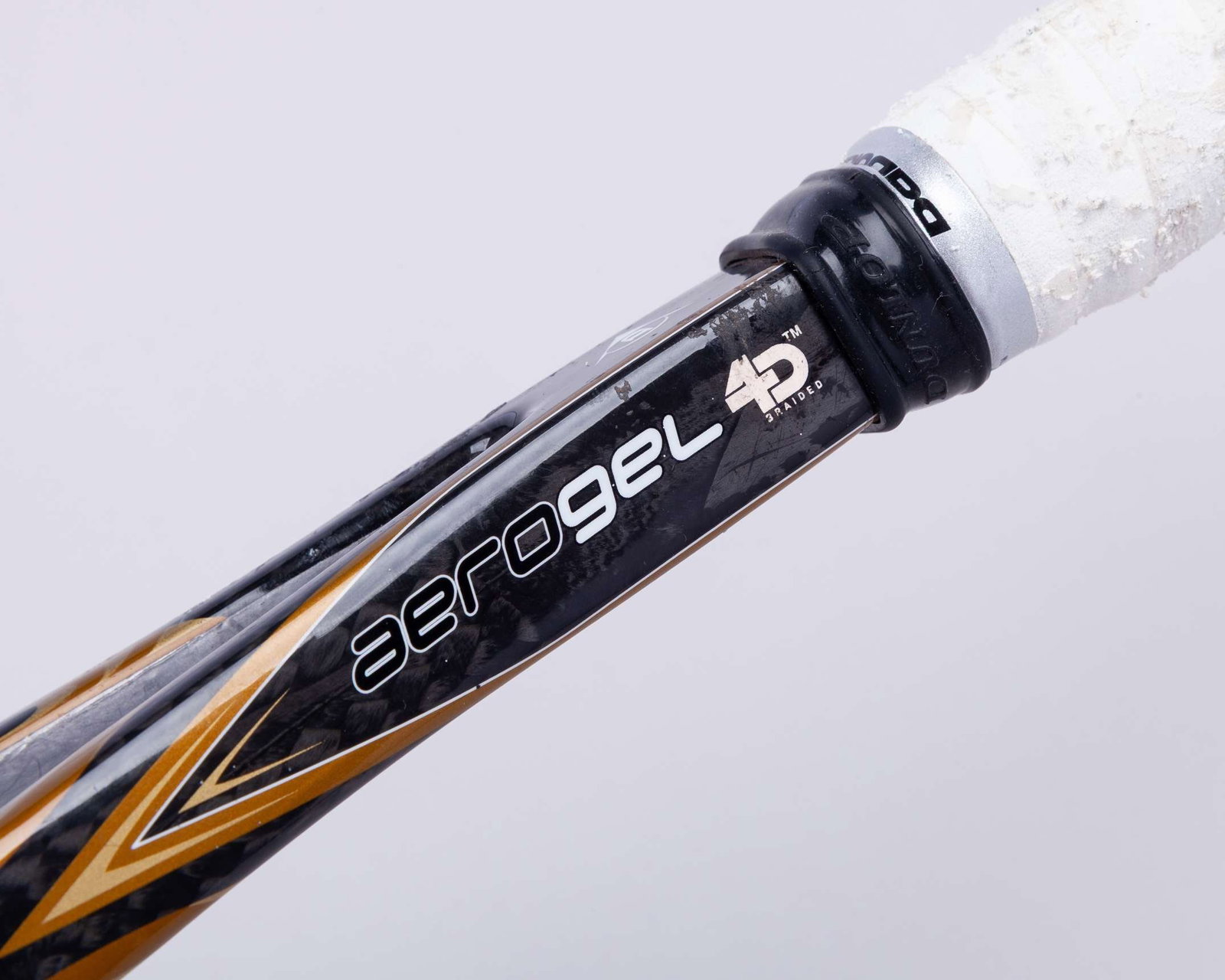 A Dunlop 1 Hundred tennis racket, the handle autographed by Bjorn Borg - 5