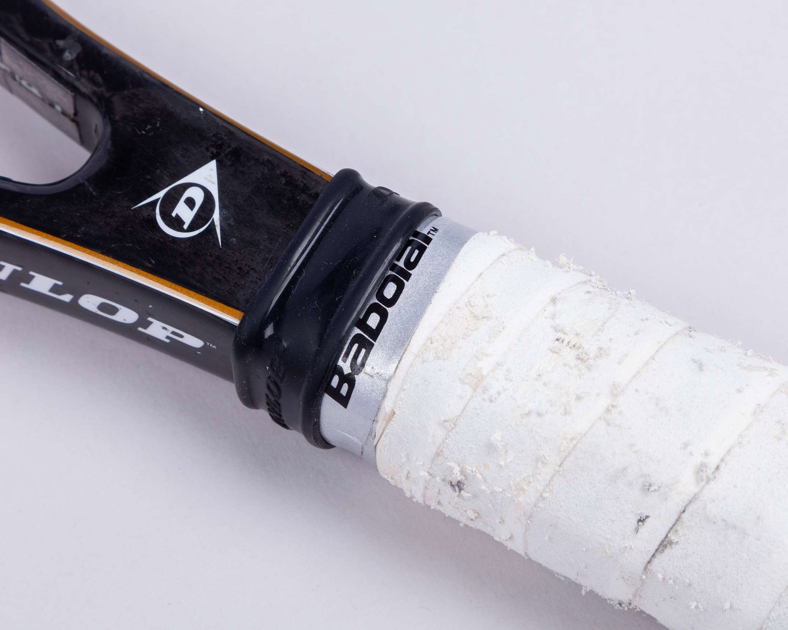 A Dunlop 1 Hundred tennis racket, the handle autographed by Bjorn Borg - 7