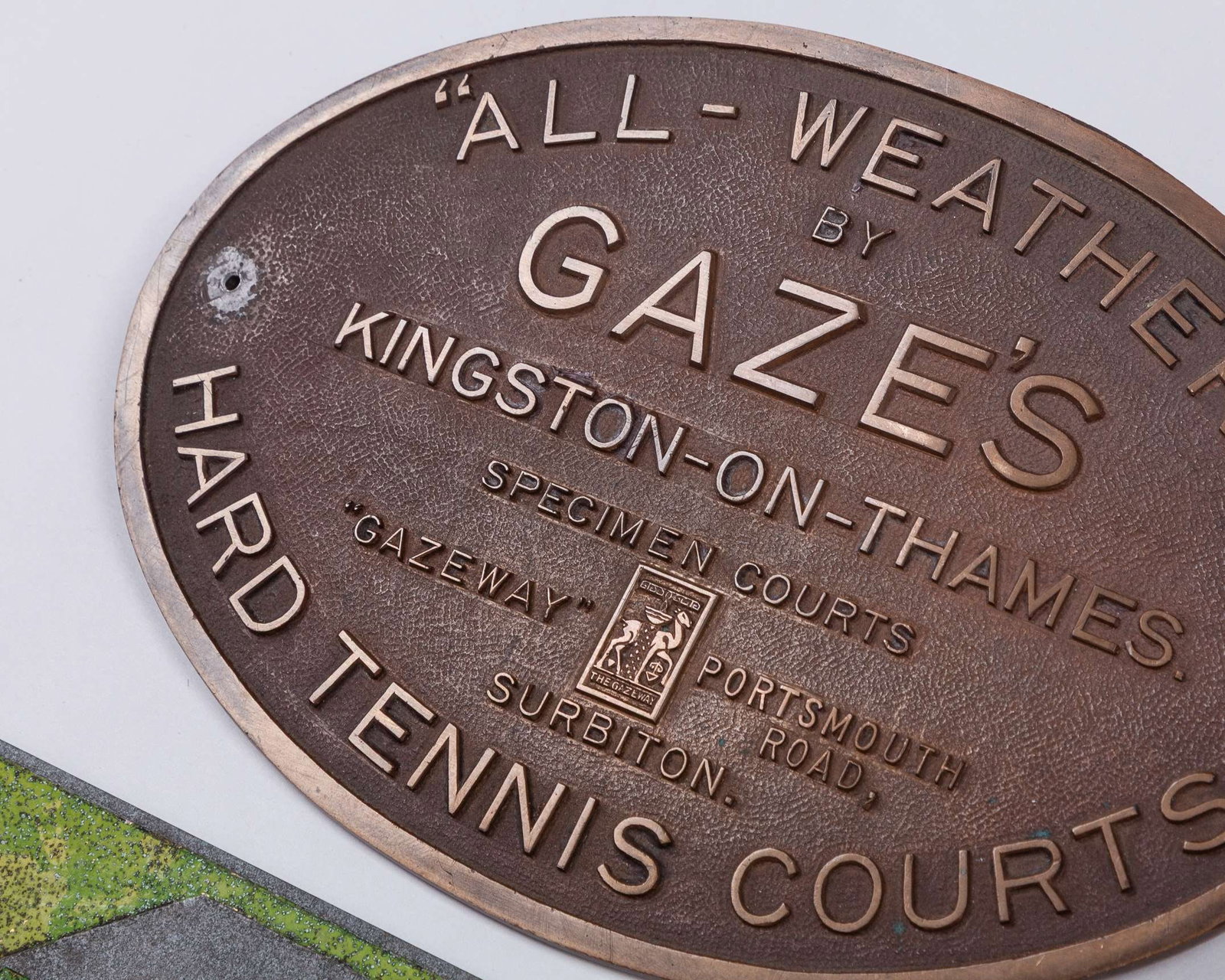 Four various tennis court plaques - 2