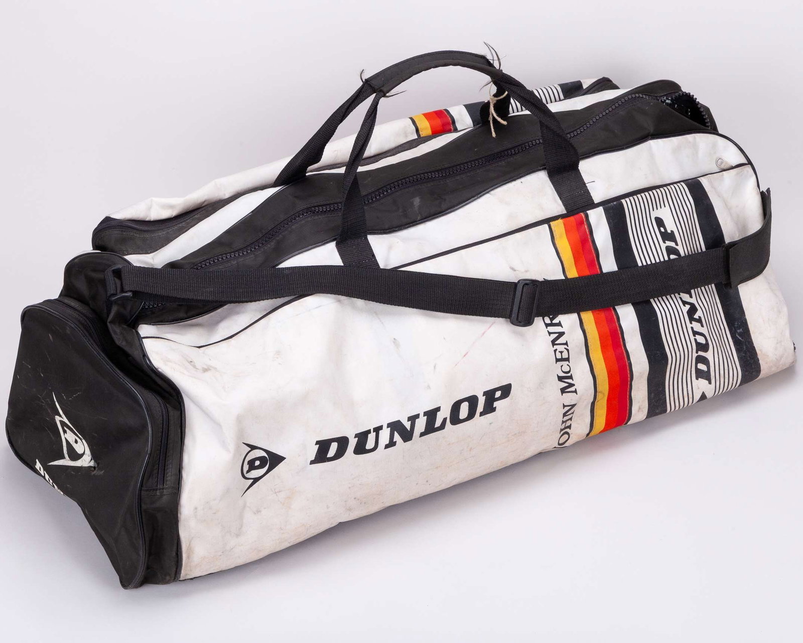 John McEnroe large white Dunlop equipment duffle bag - 2