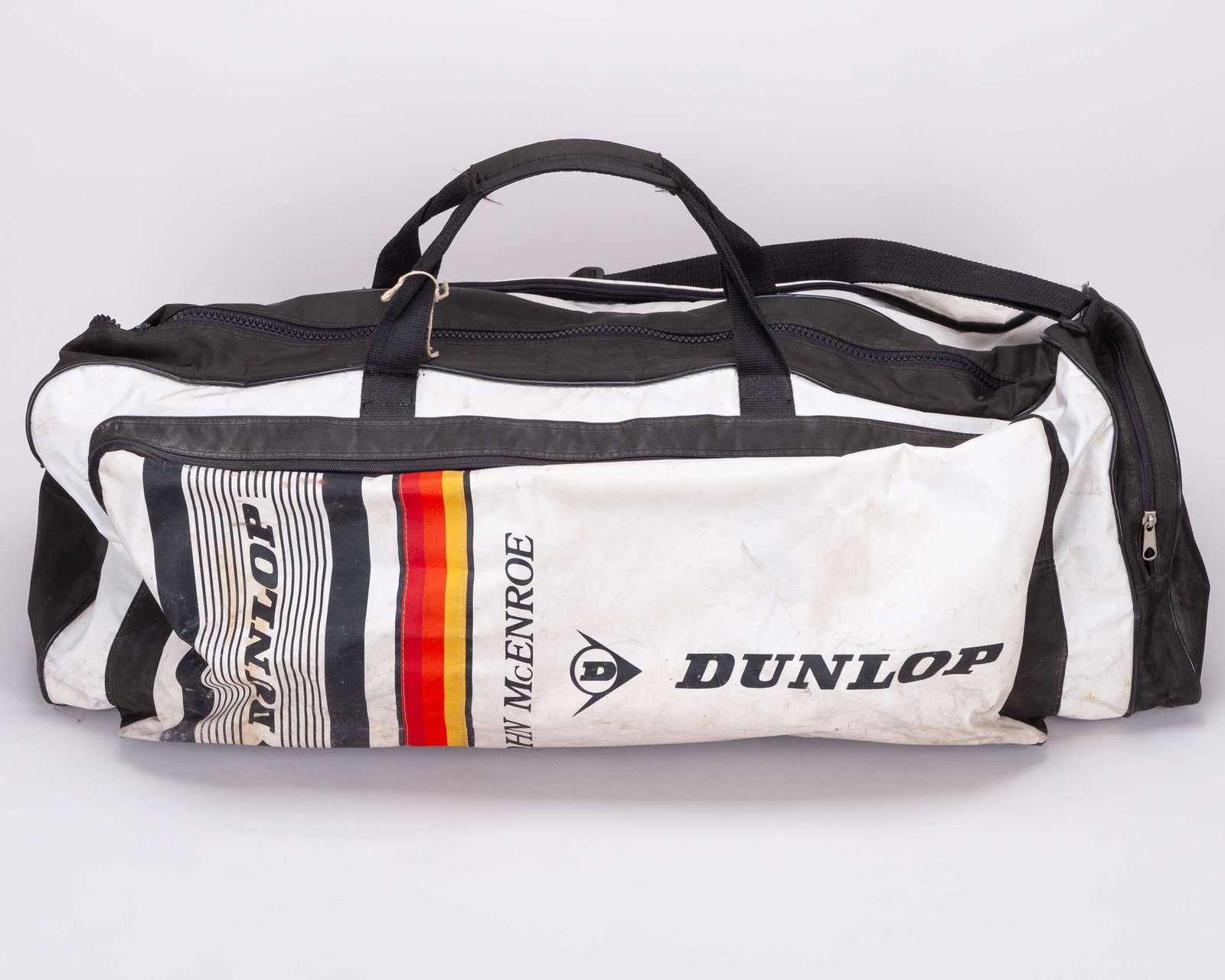 John McEnroe large white Dunlop equipment duffle bag - 3