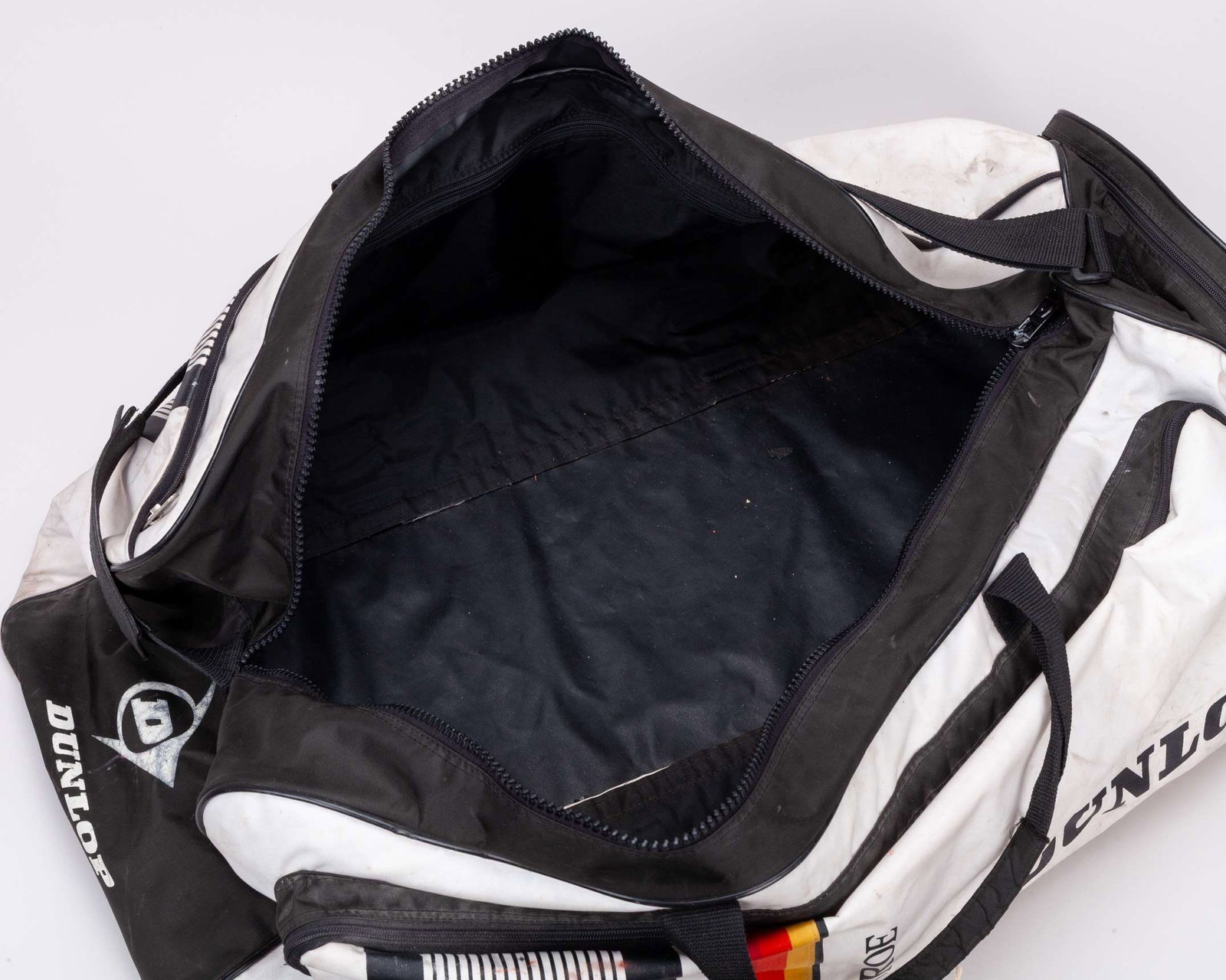 John McEnroe large white Dunlop equipment duffle bag - 5