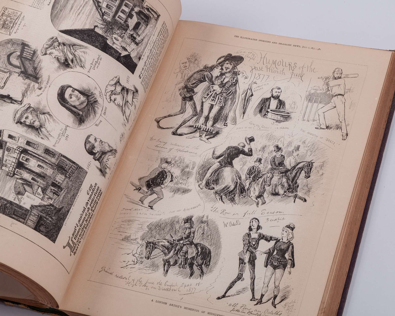 Rare bound volume VII The Illustrated Sporting & Dramatic News, March 24 - Sept 15, 1877 - 13