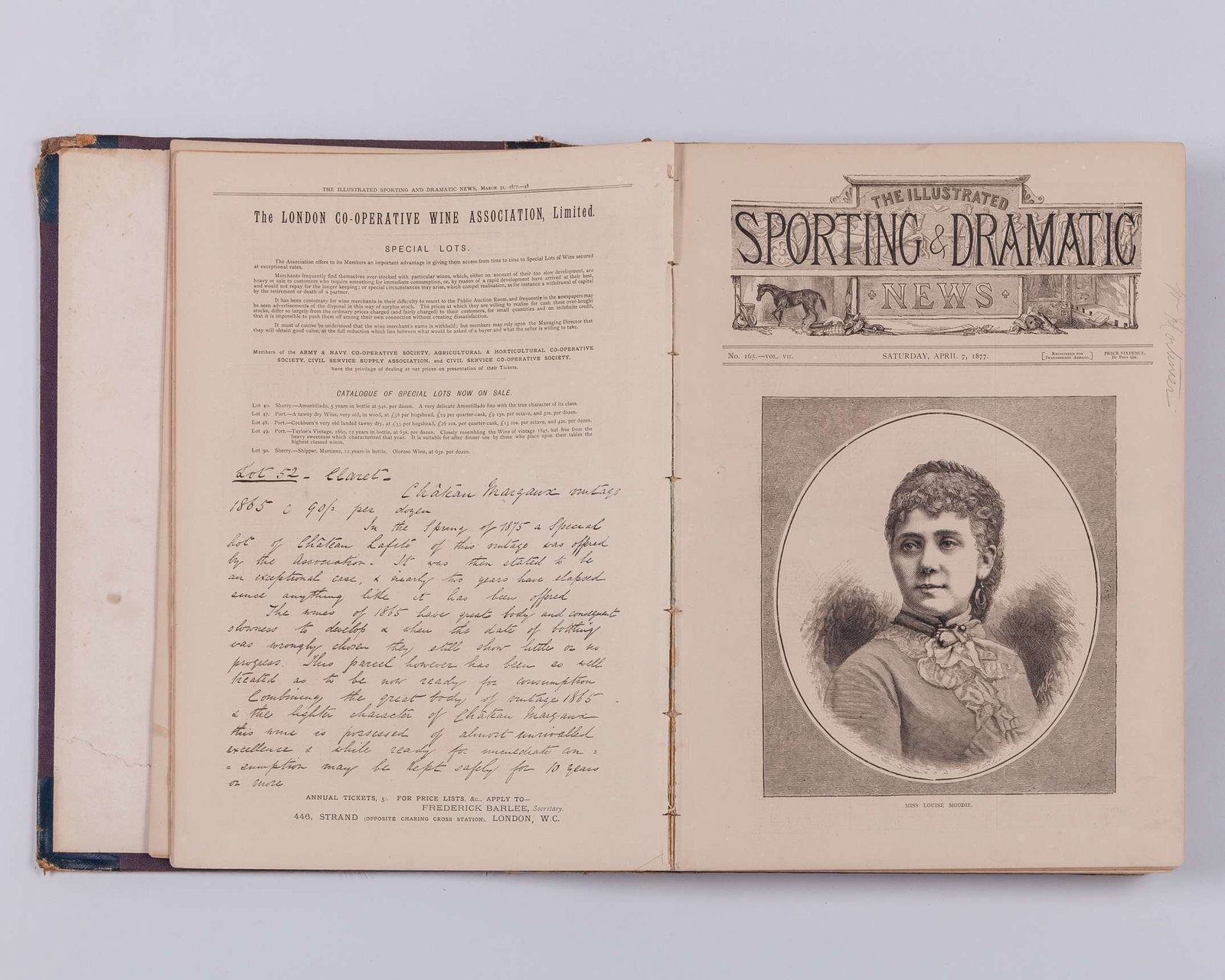 Rare bound volume VII The Illustrated Sporting & Dramatic News, March 24 - Sept 15, 1877 - 9