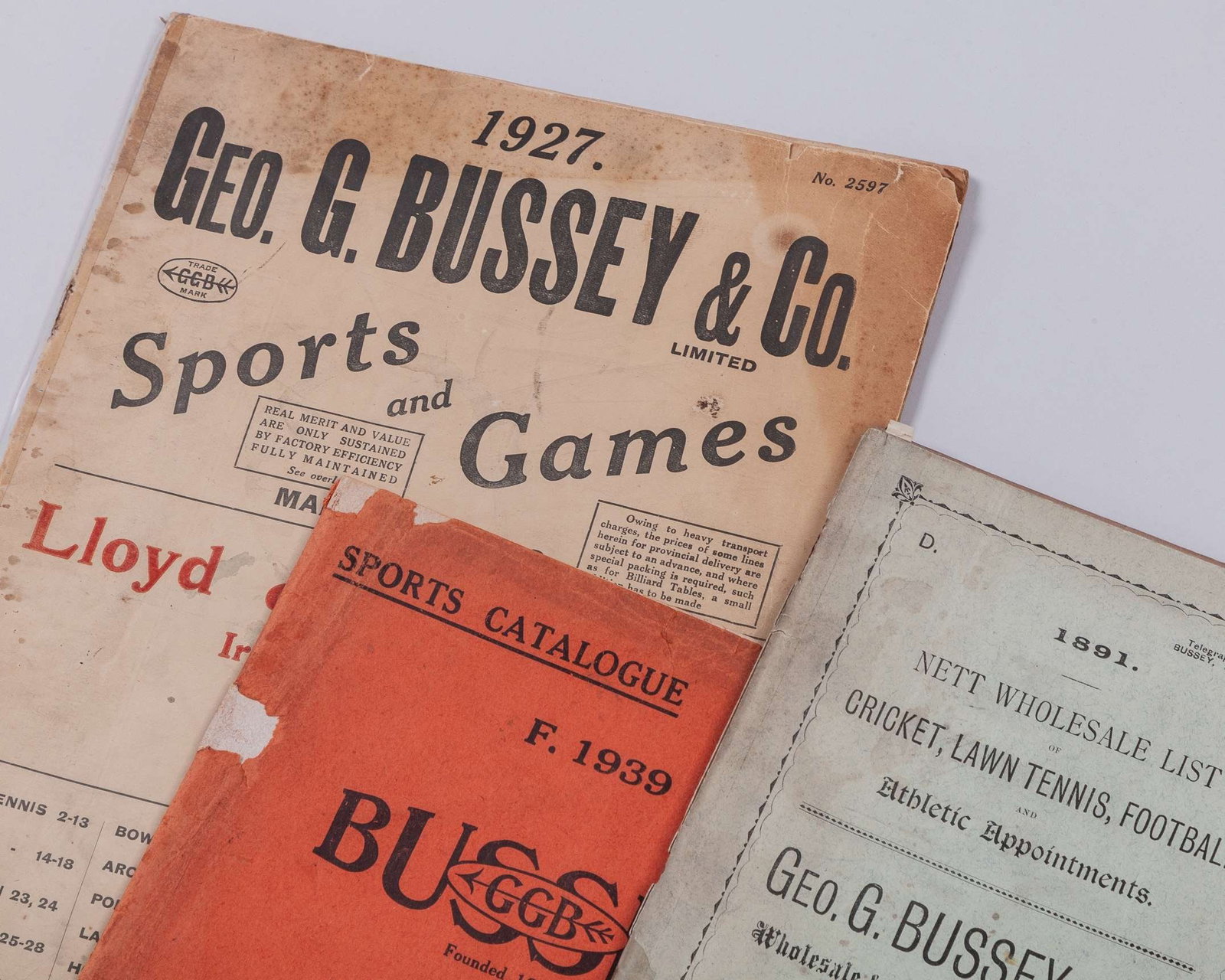An extensive archive of the Lawn Tennis and Sports Manufacturer George Gibson Bussey - 4
