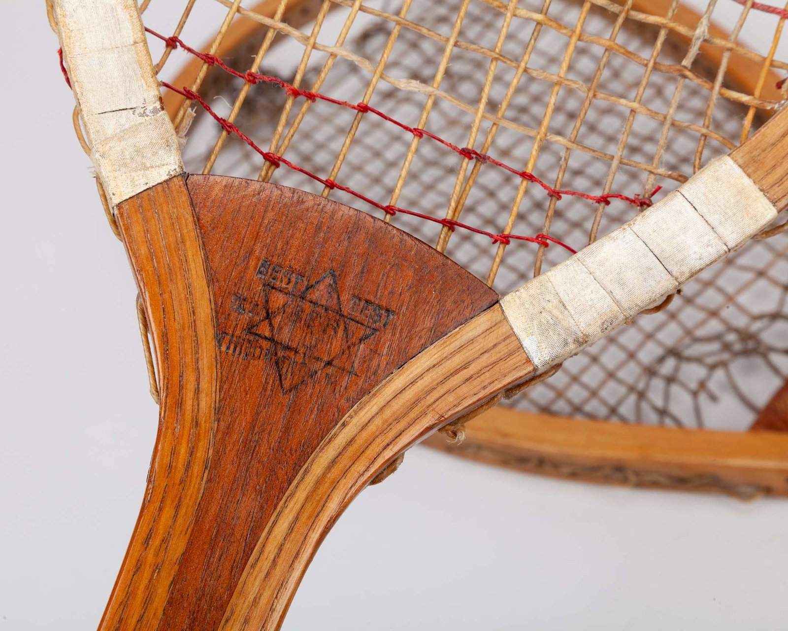 Two classic tennis rackets both with unusual handles - 2