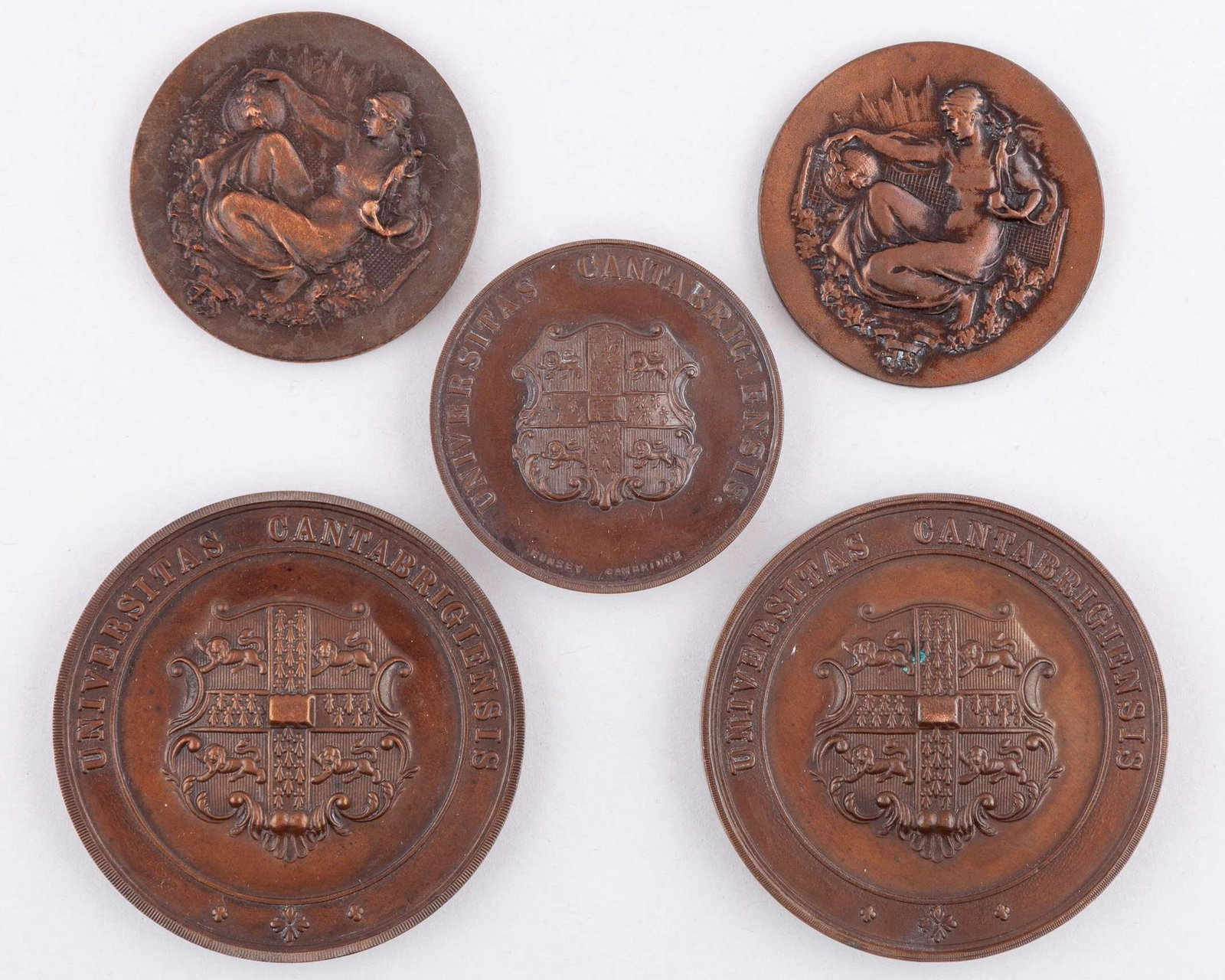 Raymond Tuckey a bronze Cambridge University Lawn Tennis runners-up medal, 1930 (1 of 3)