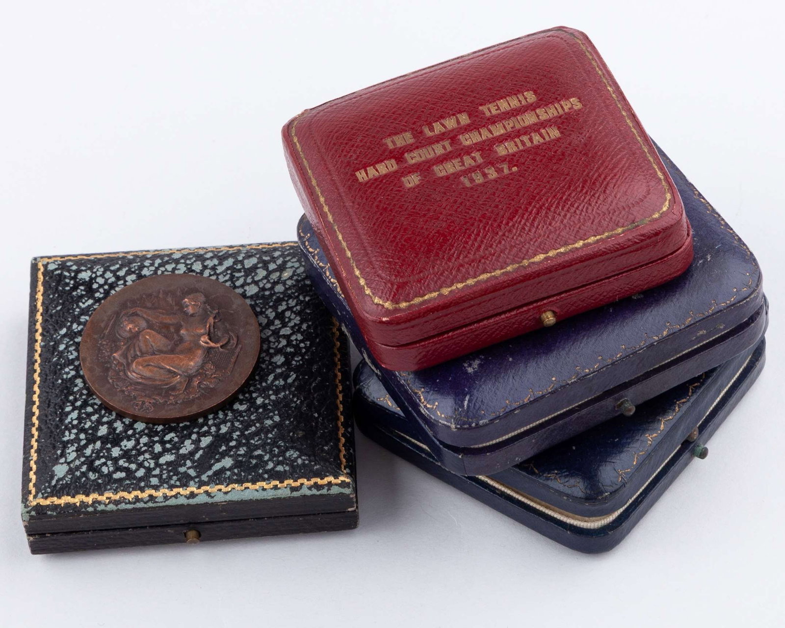 Raymond Tuckey a bronze Cambridge University Lawn Tennis runners-up medal, 1930 - 3