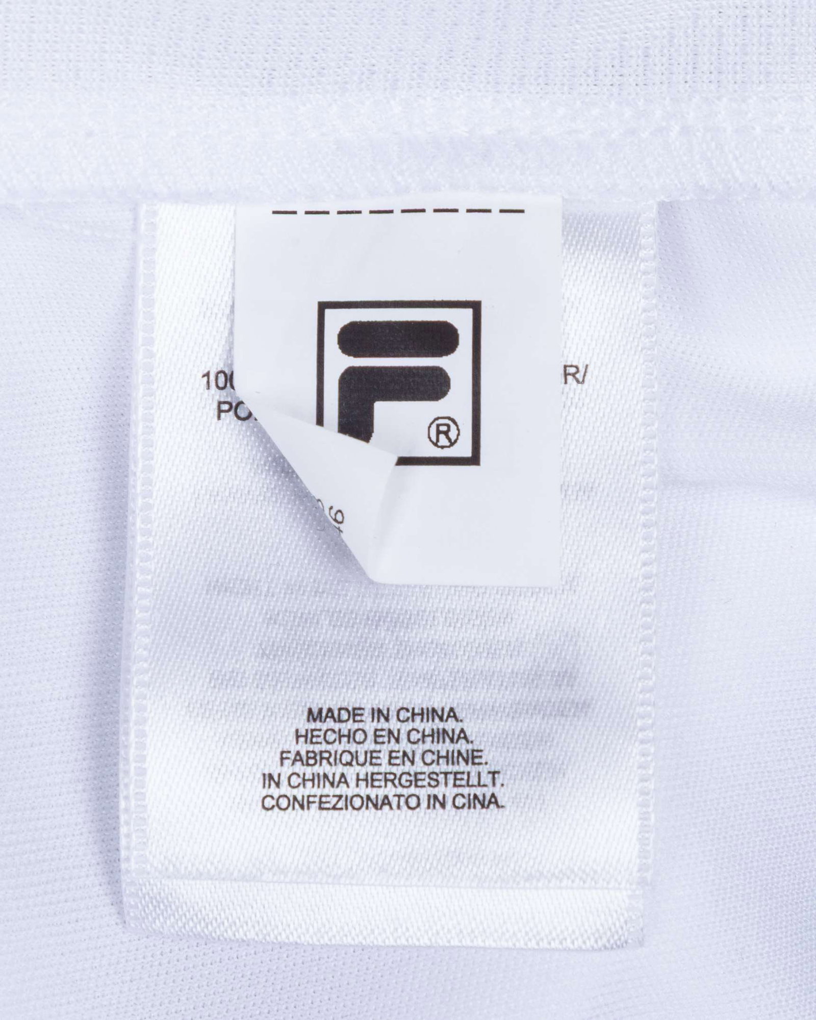 A white Fila tennis shirt autographed by Bjorn Borg, UK XL, with button-up collar - 7