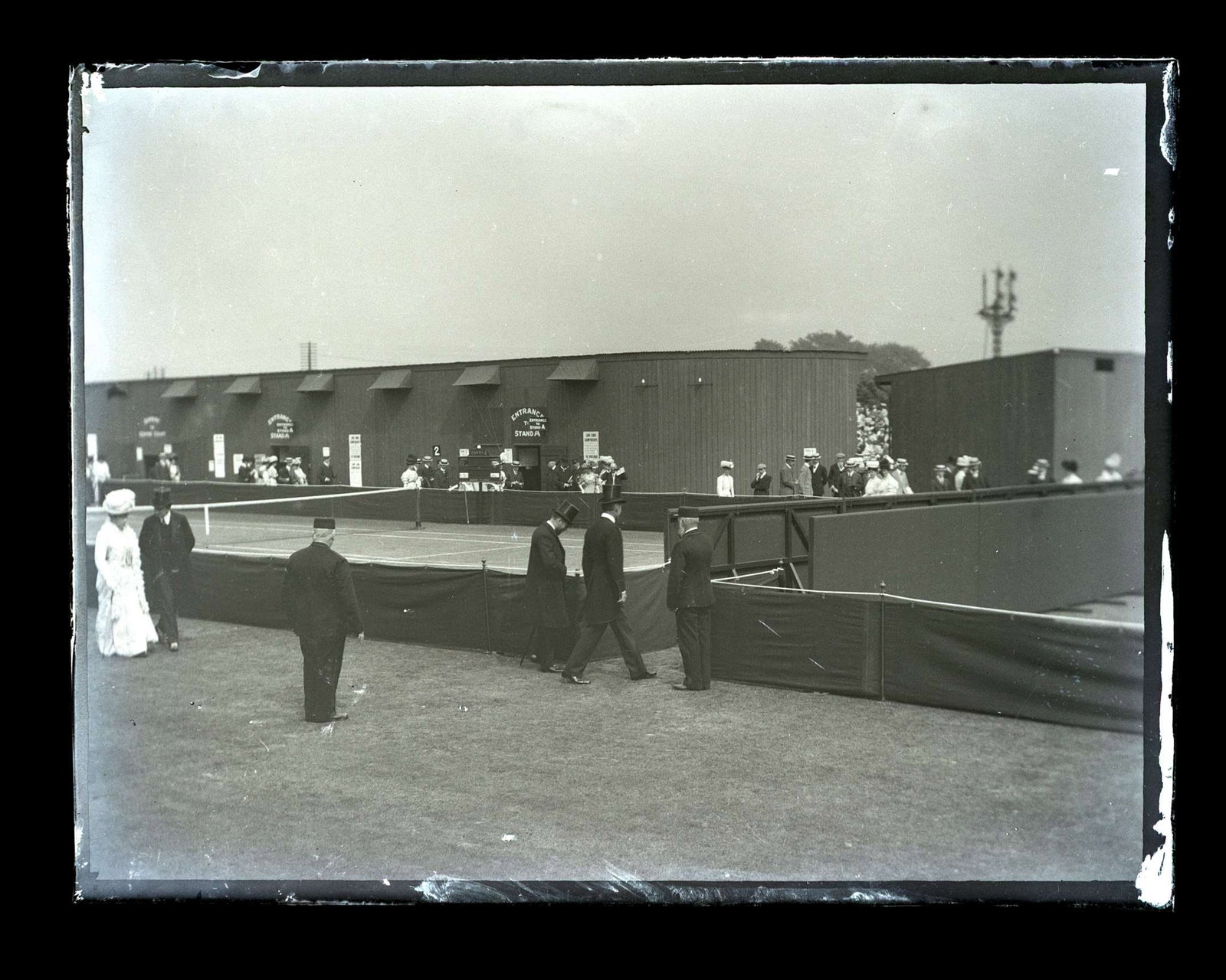 Royalty at Wimbledon a glass plate negative depicting Royal visit, June 1907 - 4