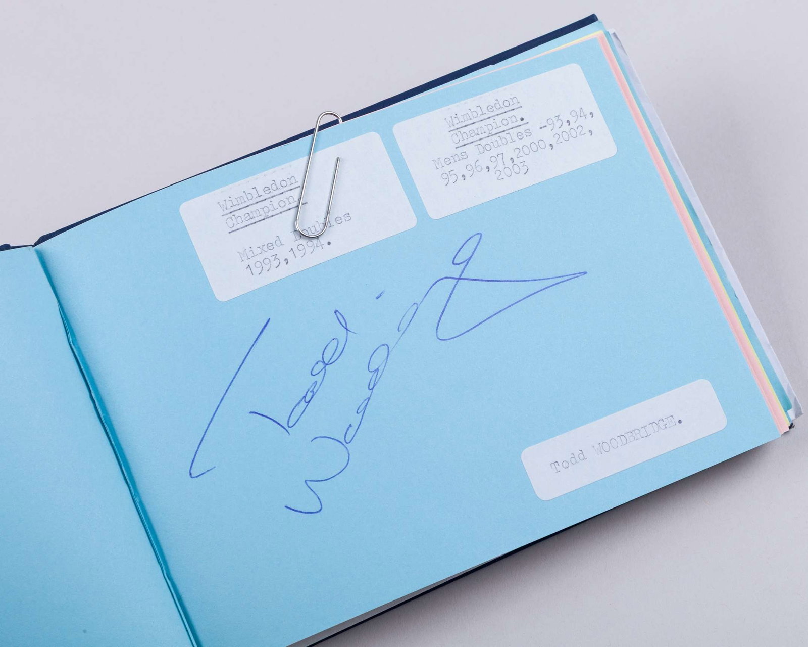Two tennis autograph albums, approx. 130 autographs - 3