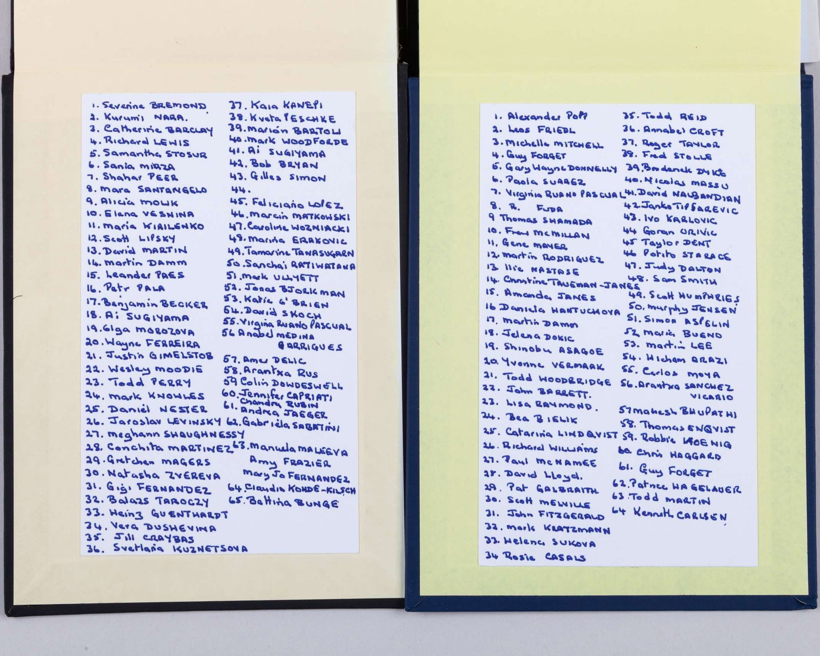 Two tennis autograph albums, approx. 130 autographs - 9
