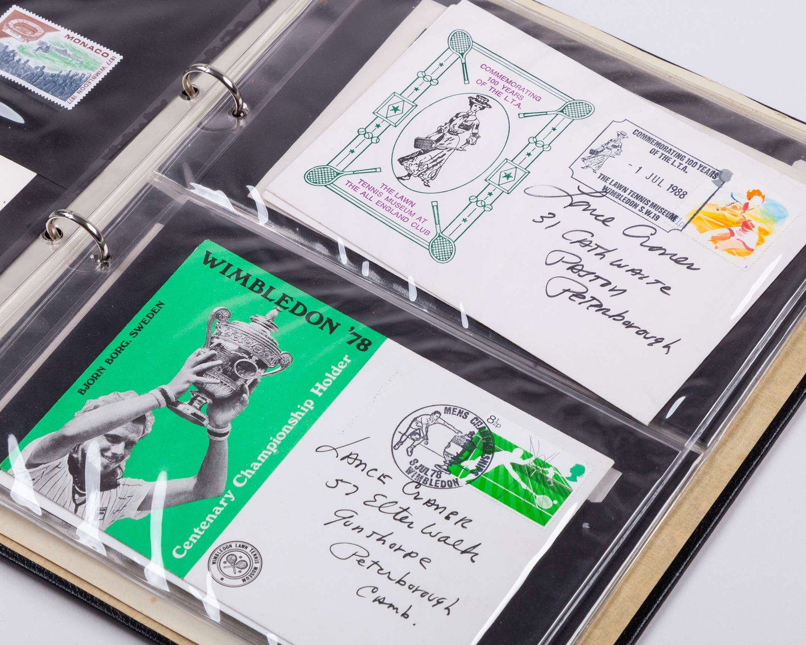 Wimbledon Lawn Tennis Museum commemorative covers album - 5