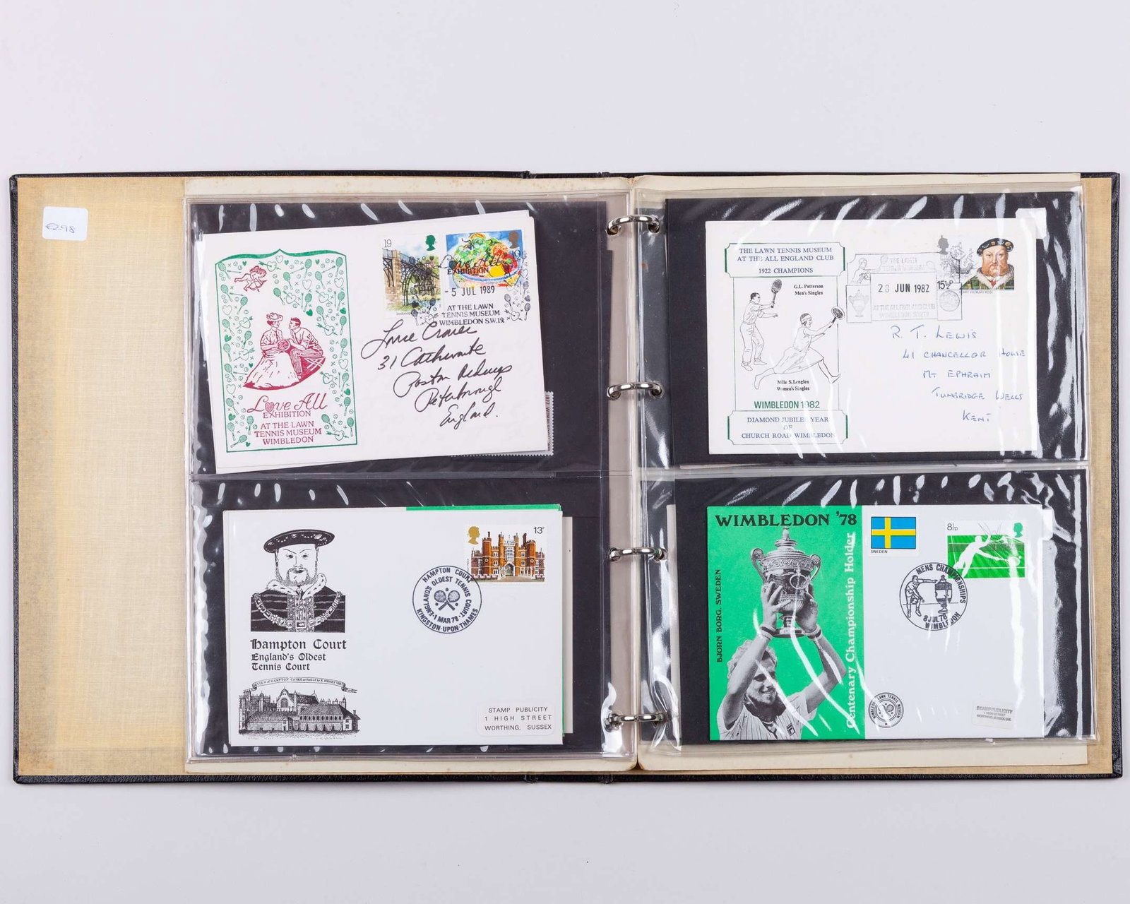 Wimbledon Lawn Tennis Museum commemorative covers album - 6