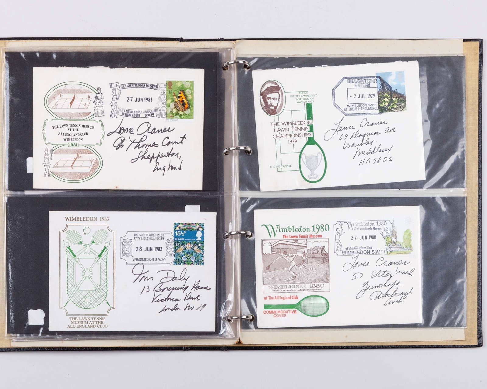 Wimbledon Lawn Tennis Museum commemorative covers album - 7