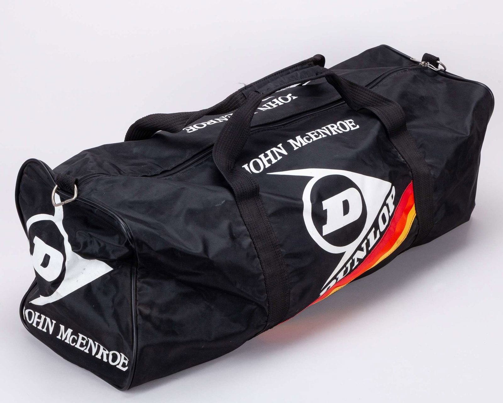 John McEnroe black Dunlop equipment duffle bag - 2