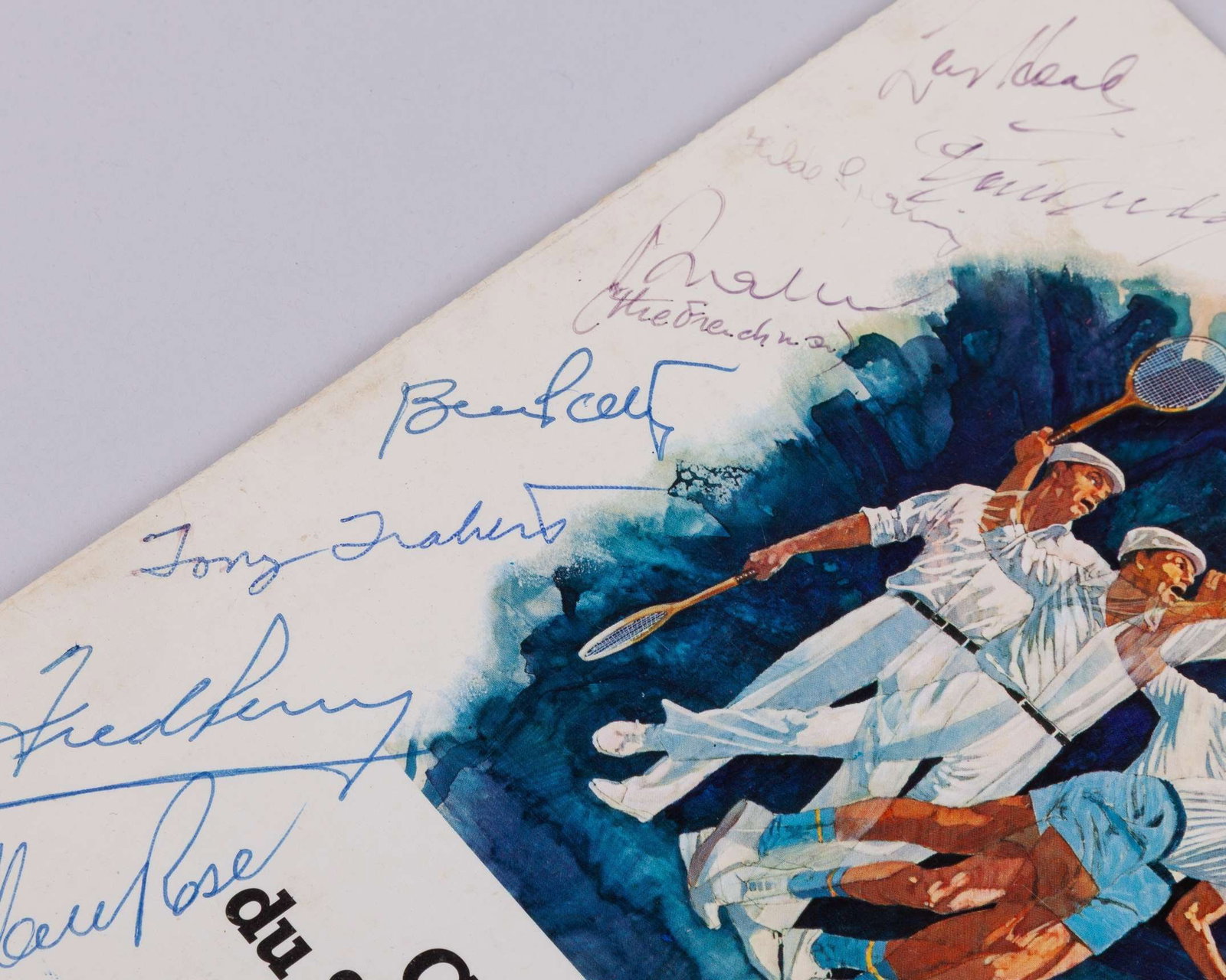 An autographed postal cover commemorating the 50th anniversary of Roland Garros 1928-1978 - 4