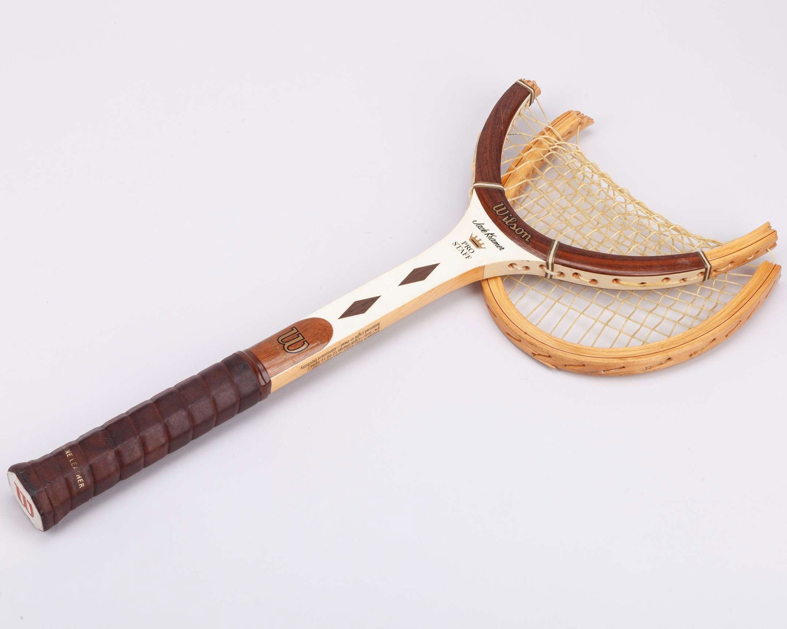 John McEnroe smashed and autographed Wilson Jack Kramer tennis racket, Wimbledon c.1977-80 - 3