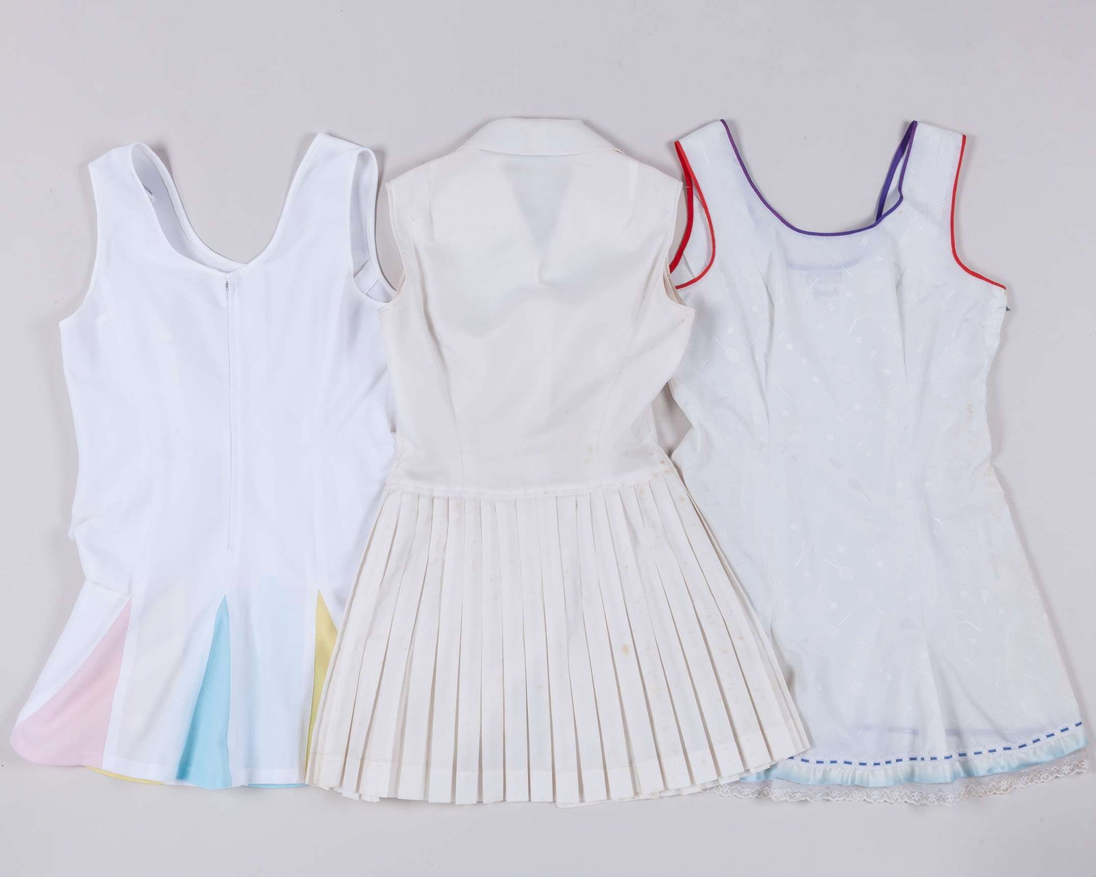 Five various Teddy Tinling designed tennis dresses - 2