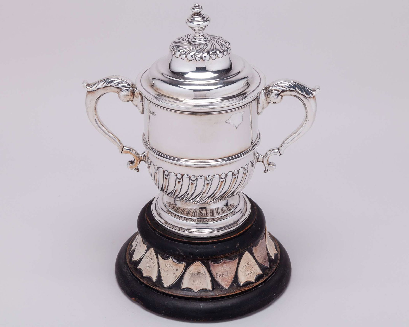 A silver Saxmundham Lawn Tennis Tournament trophy - 2
