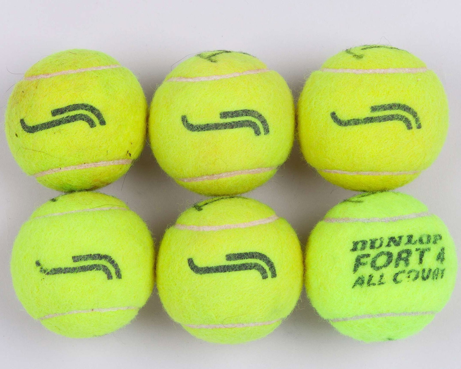 Six various Bjorn Borg autographed tennis balls - 2