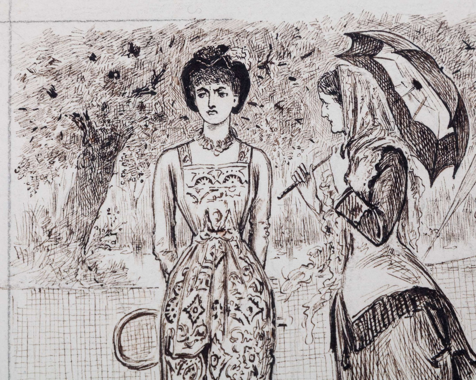 George Du Maurier 1834-1896 - Lawn Tennis A Conscious Martyr - 3