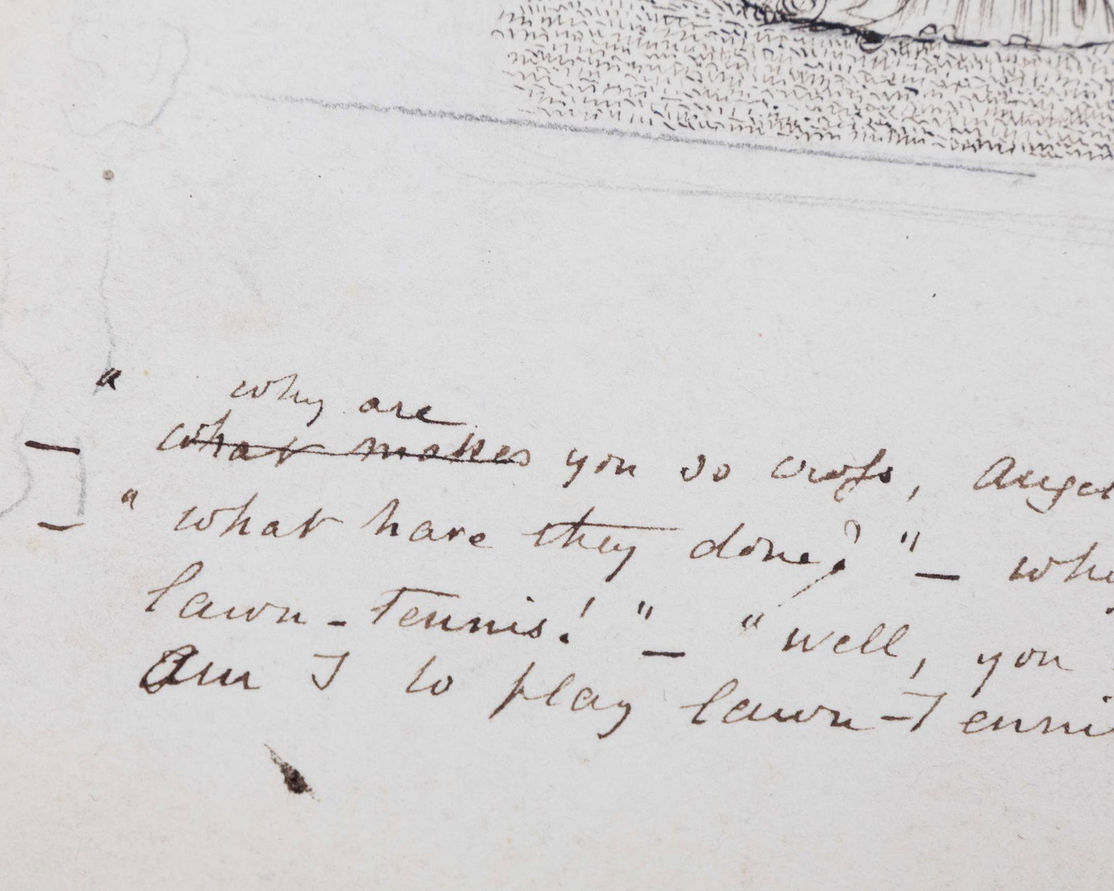 George Du Maurier 1834-1896 - Lawn Tennis A Conscious Martyr - 5