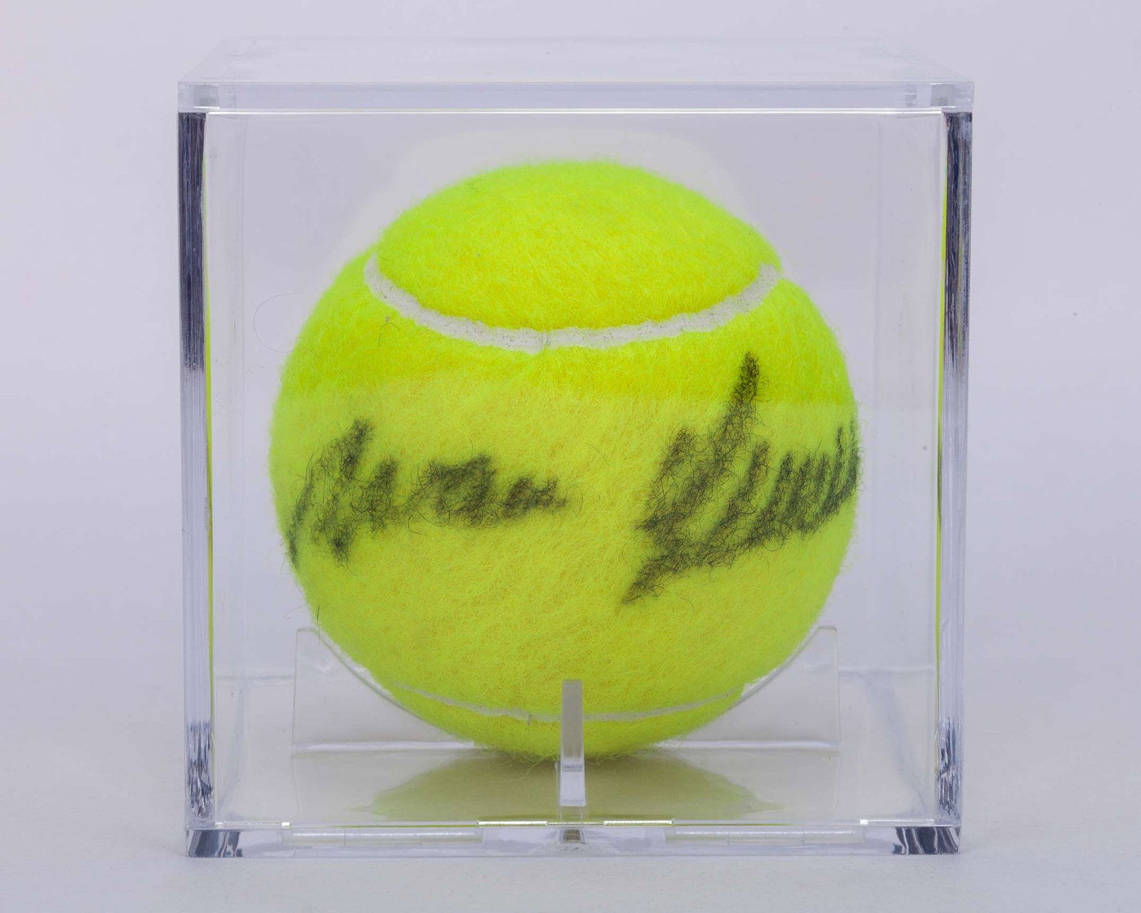 Ivan Lendl an autographed Wimbledon tennis ball, 2012: Ivan Lendl an autographed Wimbledon tennis ball, 2012, with COA from Grant Cantin former Head Groundsman at Wimbledon 