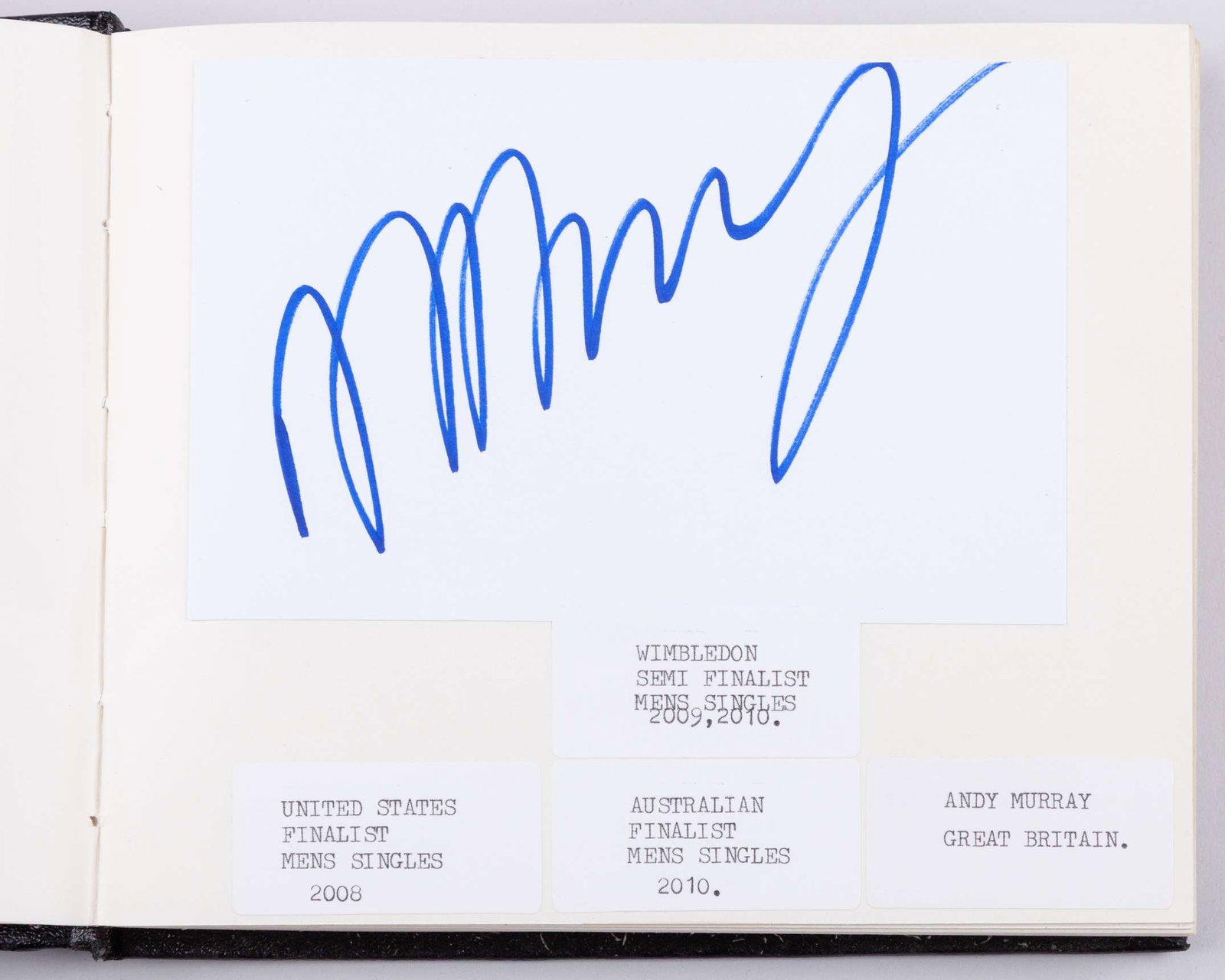 A tennis autograph album, 82 pages of notable champions - 6