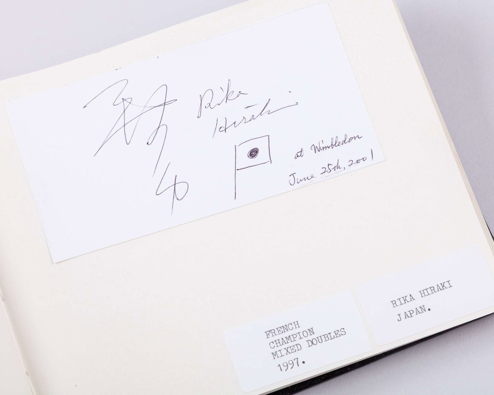 A tennis autograph album, 82 pages of notable champions - 9