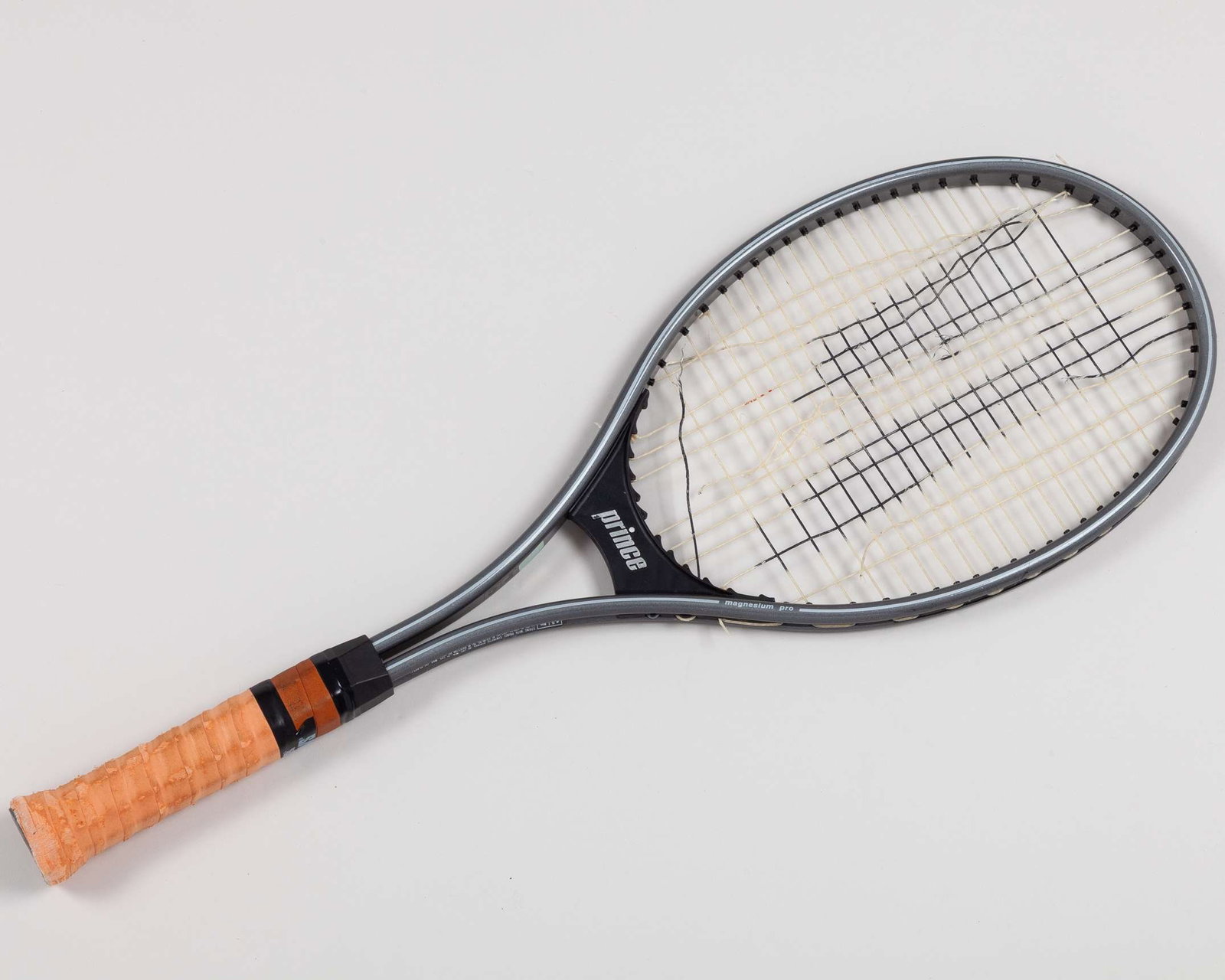 Pat Cash 1987 Wimbledon Champion - a match used Prince Series 90 racket  - 4