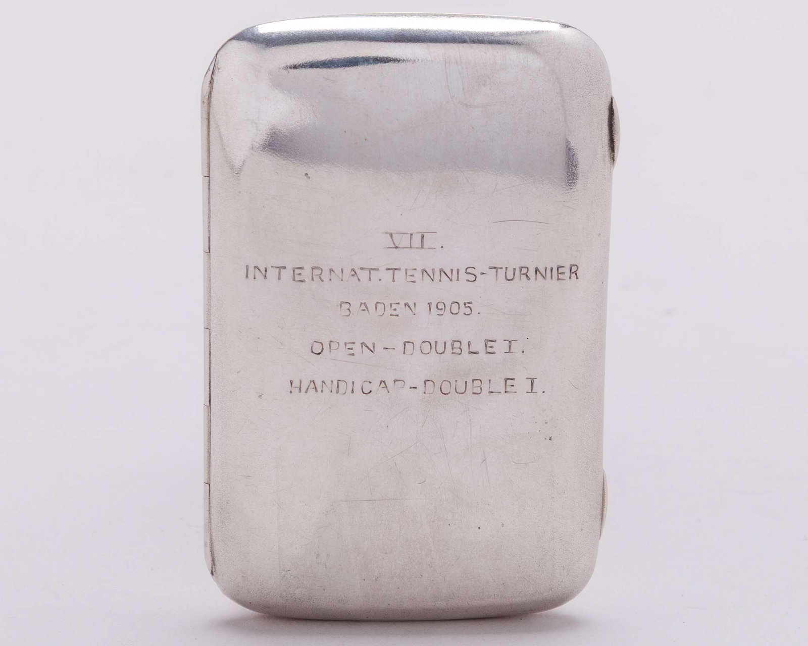 Continental silver-topped Lawn Tennis trophy, 1905 - 6