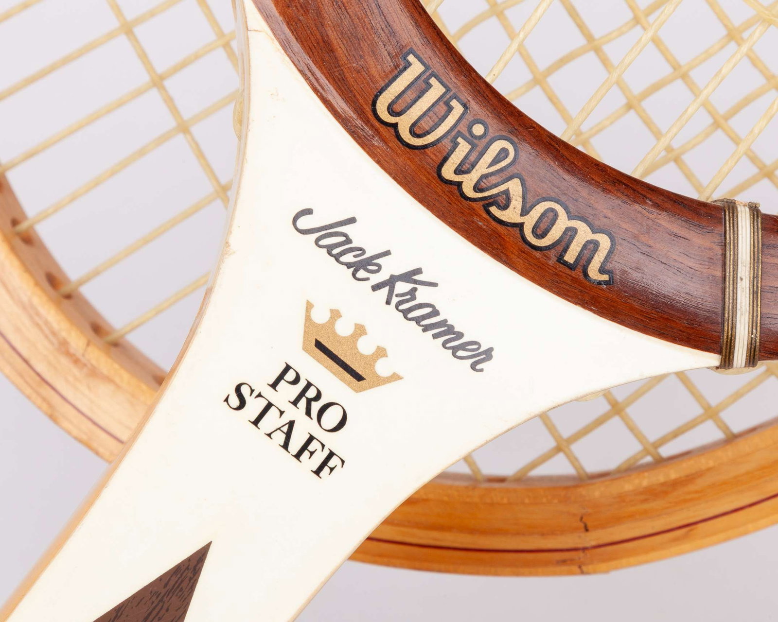 John McEnroe smashed Wilson Jack Kramer Pro Staff wooden tennis racket, Wimbledon c.1977-80 - 4