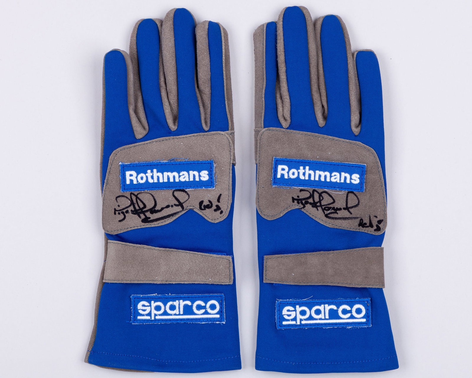 Nigel Mansell 1994 Williams Renault Signed ?Last Win? Replica Gloves: Nigel Mansell 1994 Williams Renault Signed ?Last Win? Replica Gloves.These are a pair of 1994 Williams Renault ?Last Win? Replica Gloves signed by the 1992 F1 World Champion.