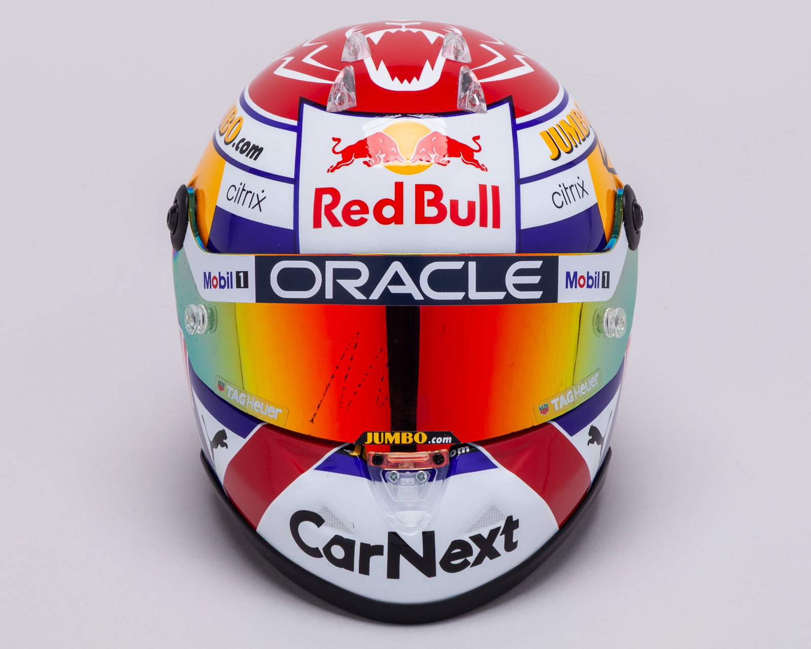 Max Verstappen 2022 Signed Red Bull Racing 1:2 Scale Schuberth?Helmet - Dutch GP Design: Max Verstappen 2022 Signed Red Bull Racing 1:2 Scale Schuberth?Helmet - Dutch Grand Prix Special Design.This Max Verstappen 2022 Red Bull Racing signed 1:2 scale Schuberth?helmet is a detailed replica