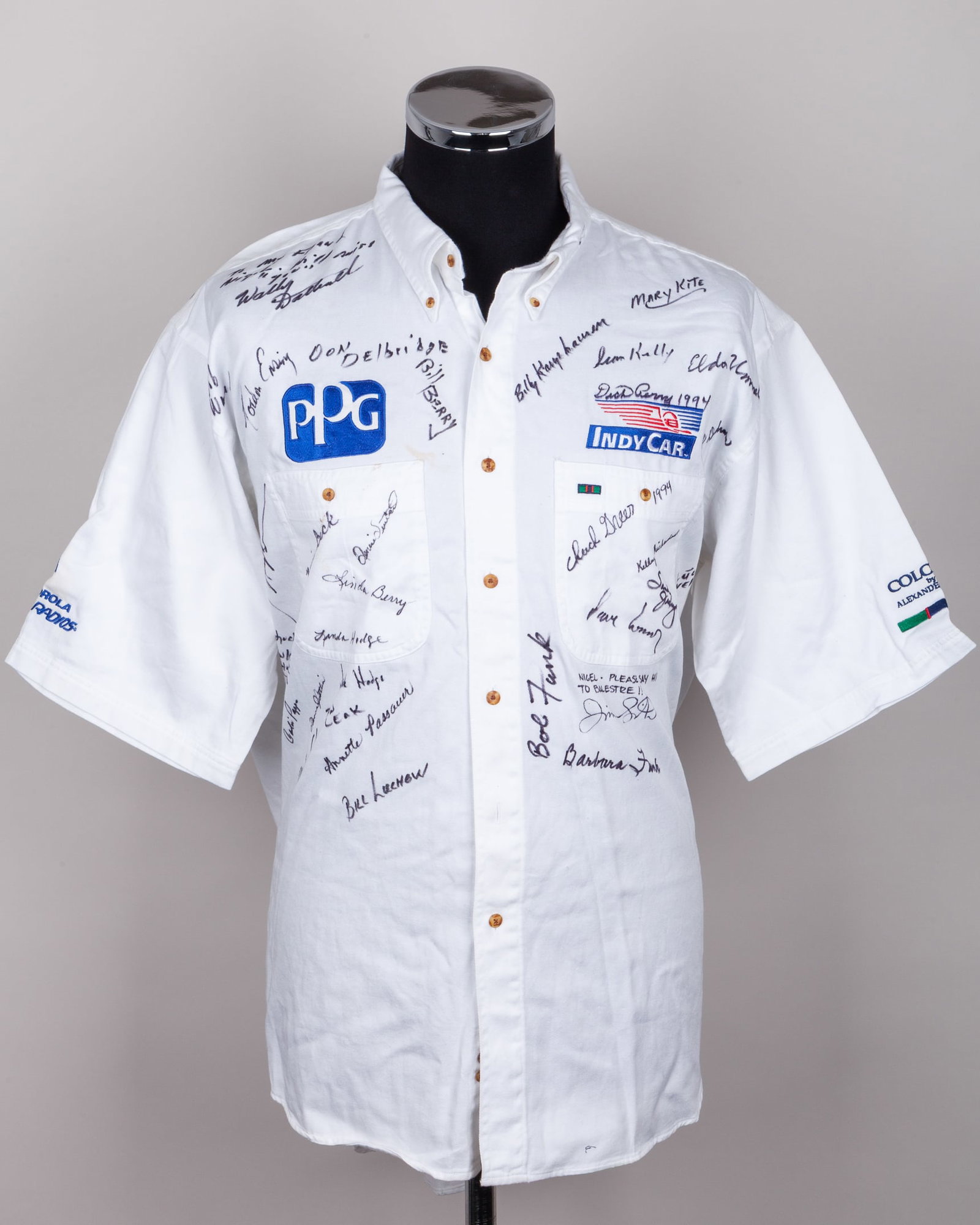 Multi-Signed PPG Indy Car Shirt (1 of 8)