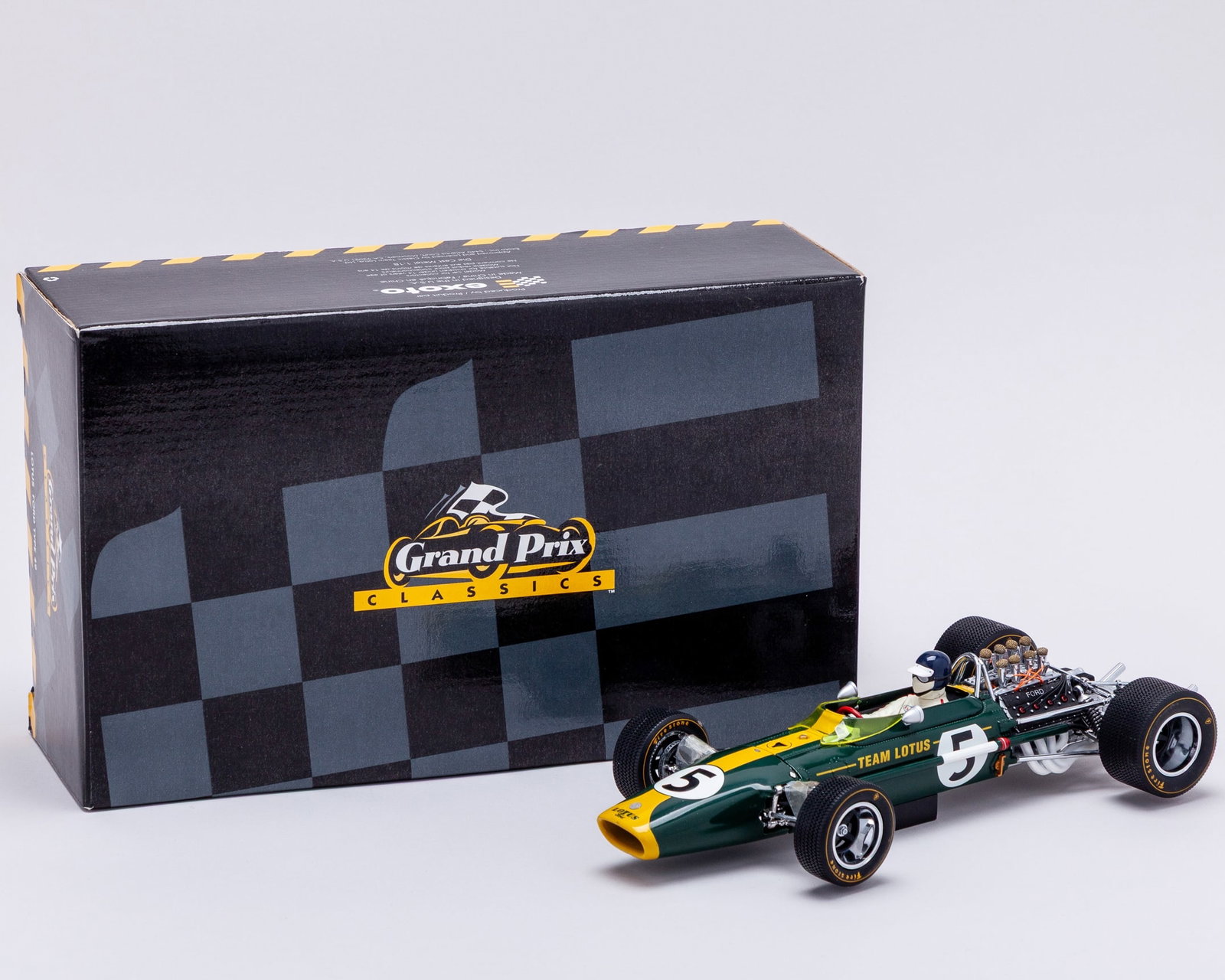 Lotus Ford Type 49 1:18 Scale Model Car: Lotus Ford Type 49 1:18 Scale Model Car.This is a detailed 1:18 scale model of the iconic Lotus Ford Type 49, one of the most significant cars in Formula One history.