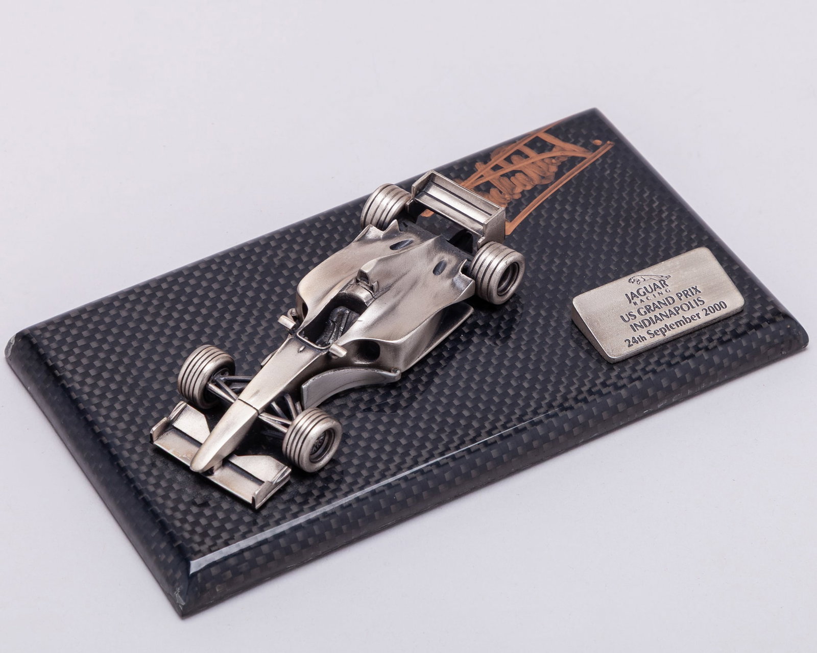 Jackie Stewart 2000 Signed Jaguar Racing 1:43 Scale Model Car Carbon Display (1 of 5)