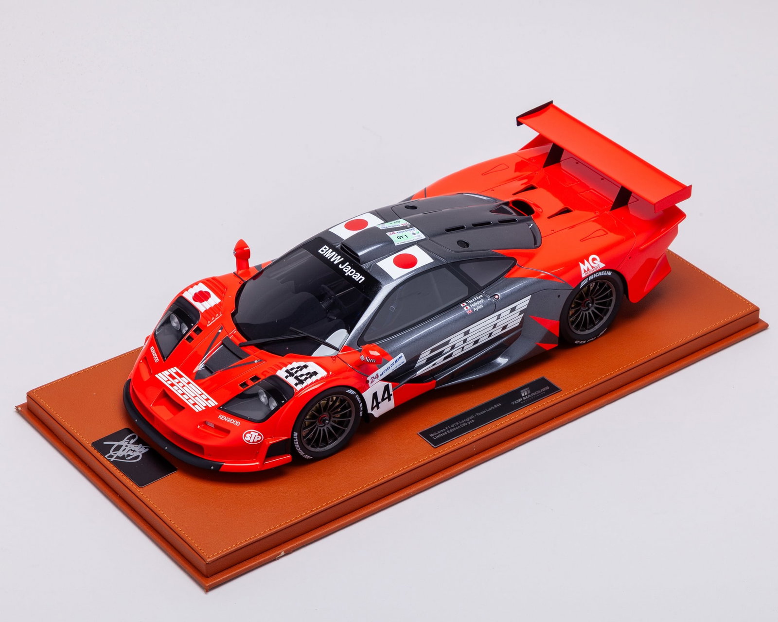 McLaren F1 GTR Long Tail Team Lark Limited 1:12th Scale Model Car Signed by Gordon Murray: McLaren F1 GTR Long Tail Team Lark Limited Edition 1:12th Scale Model Car Signed by Gordon Murray.This limited-edition 1:12 scale model depicts the legendary McLaren F1 GTR Longtail in its distinctive